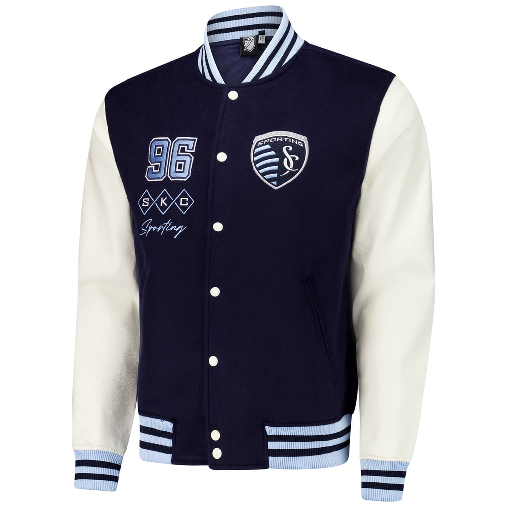 Sporting Kansas City Argyle Collection Full-Snap Varsity Jacket - Navy