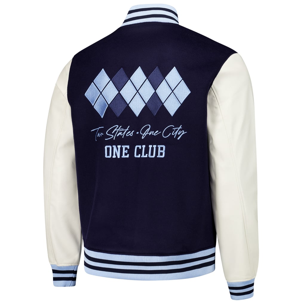 Sporting Kansas City Argyle Collection Full-Snap Varsity Jacket - Navy