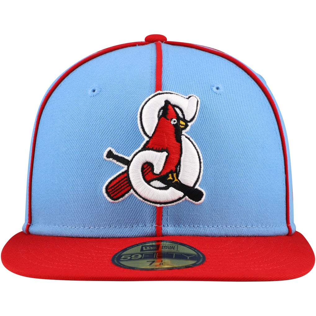 Springfield Cap Men's Springfield Cardinals New Era Light Blue/Red Authentic Collection ...