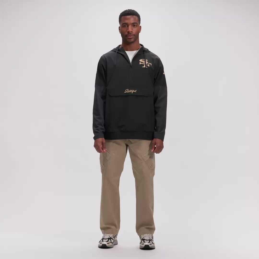 San Francisco 49ers Nike Rivalries Collection Sideline Anorak Half