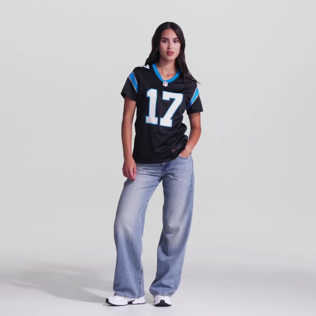 Women's Nike Xavier Legette Black Carolina Panthers Game Jersey