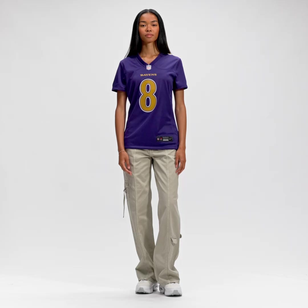 Women's Baltimore Ravens Lamar Jackson Nike Purple Alternate Game
