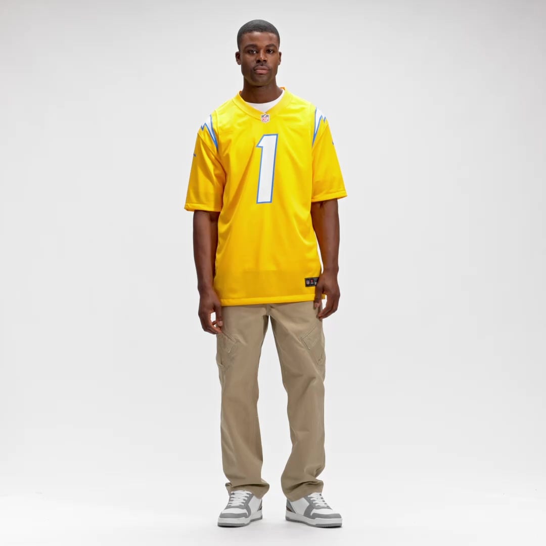 Men's Nike Quentin Johnston Gold Los Angeles Chargers Alternate