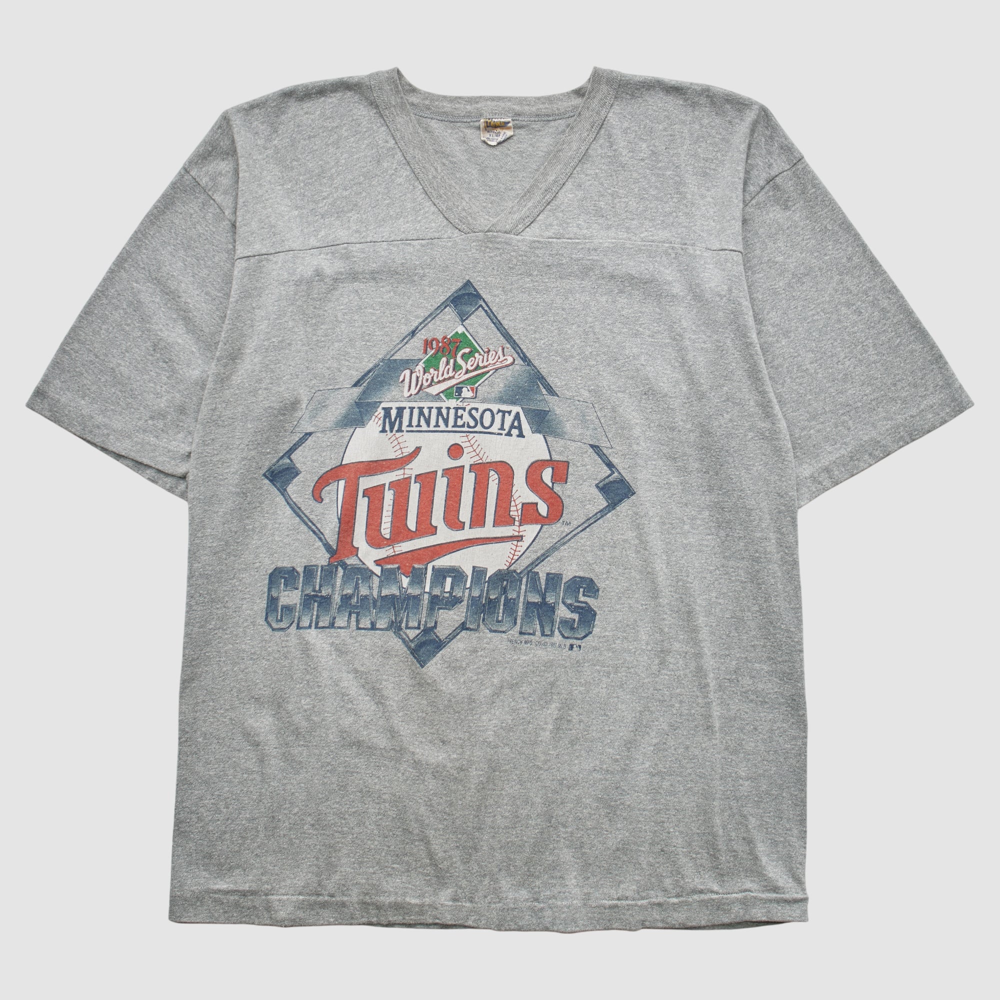 Minnesota Twins Trench 1987 T-Shirt - Gray - M