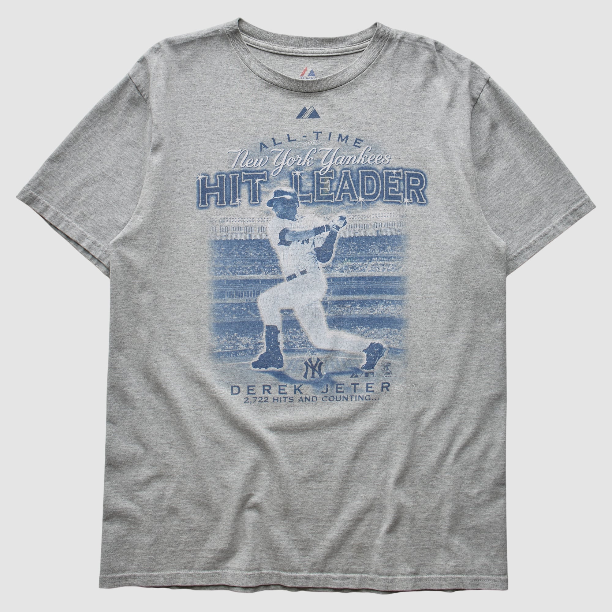 New York Yankees Majestic 2009 T-Shirt - Gray - M