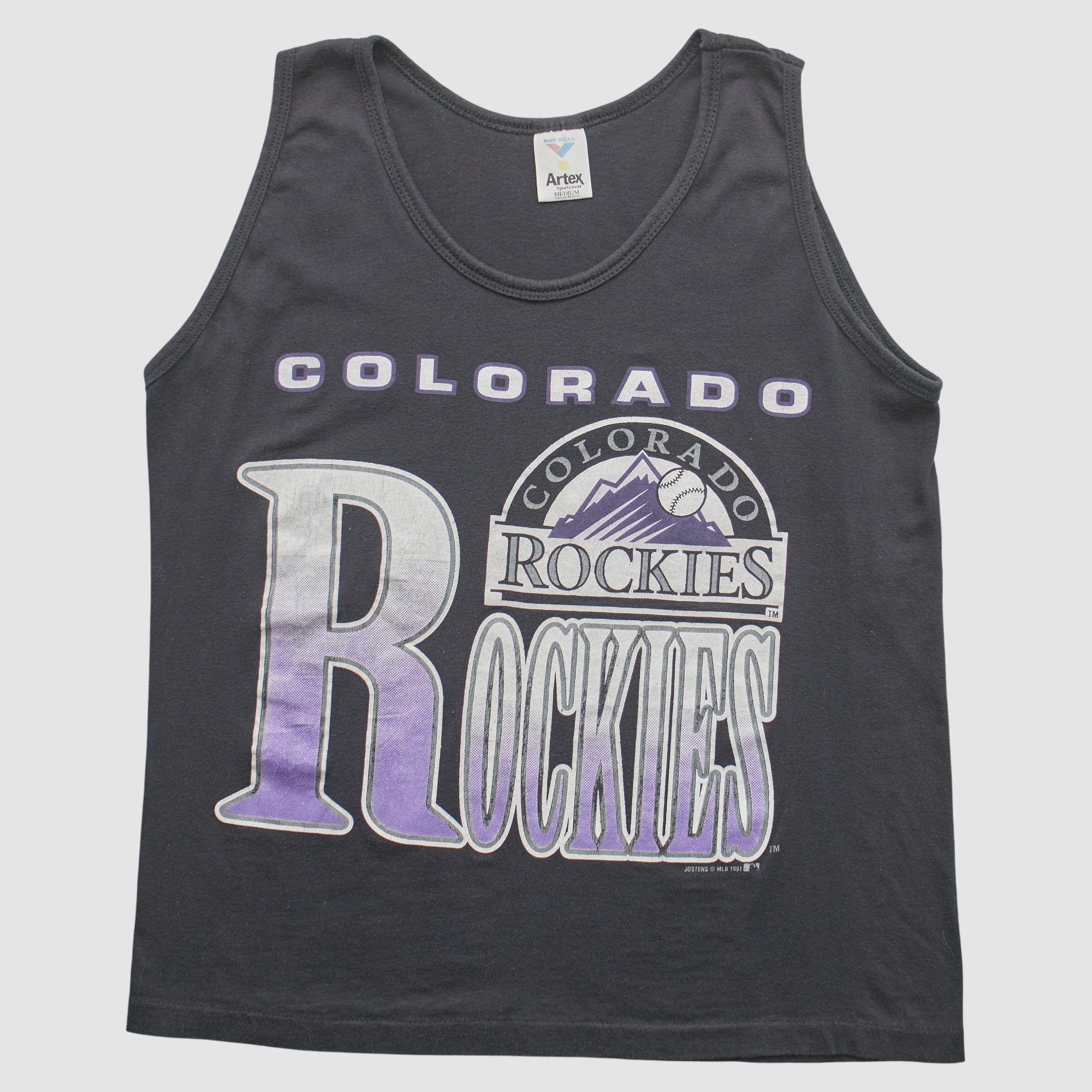 Colorado Rockies Artex 1991 Tank - Black - S
