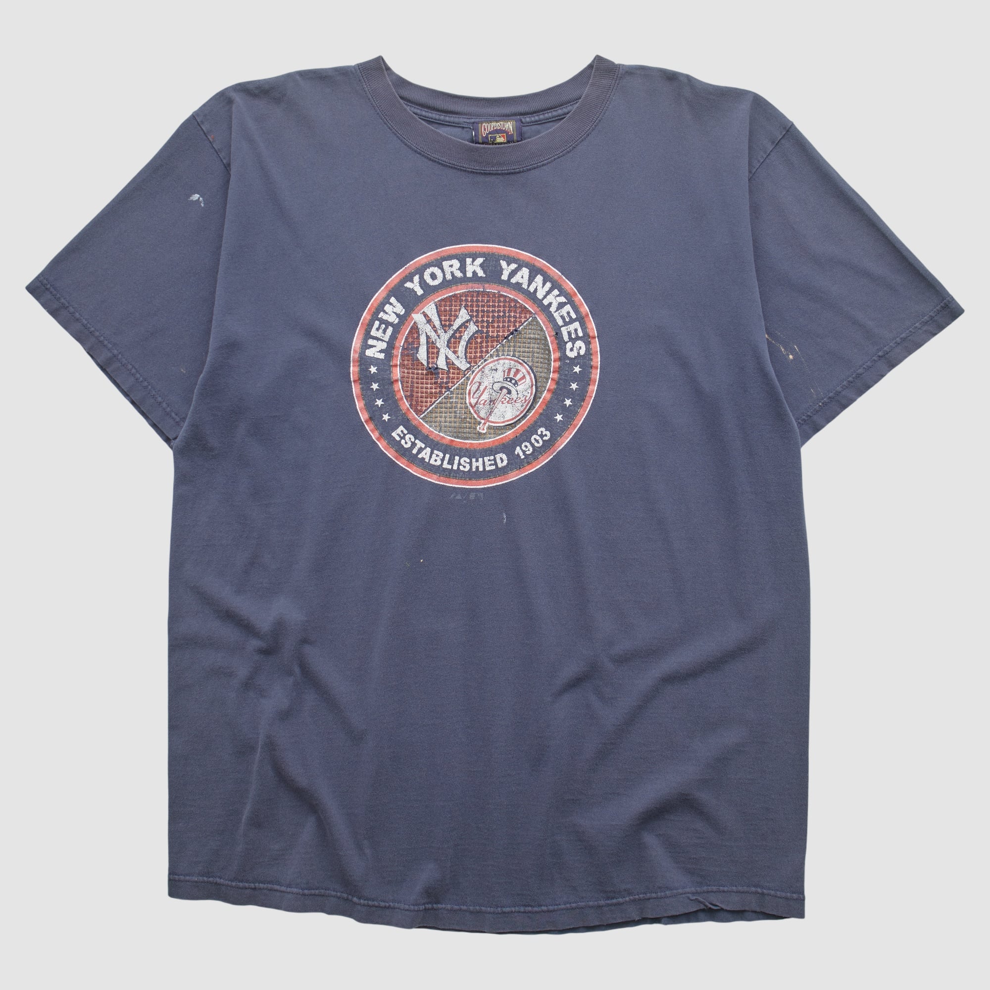 New York Yankees Majestic 2000s T-Shirt - Navy - L