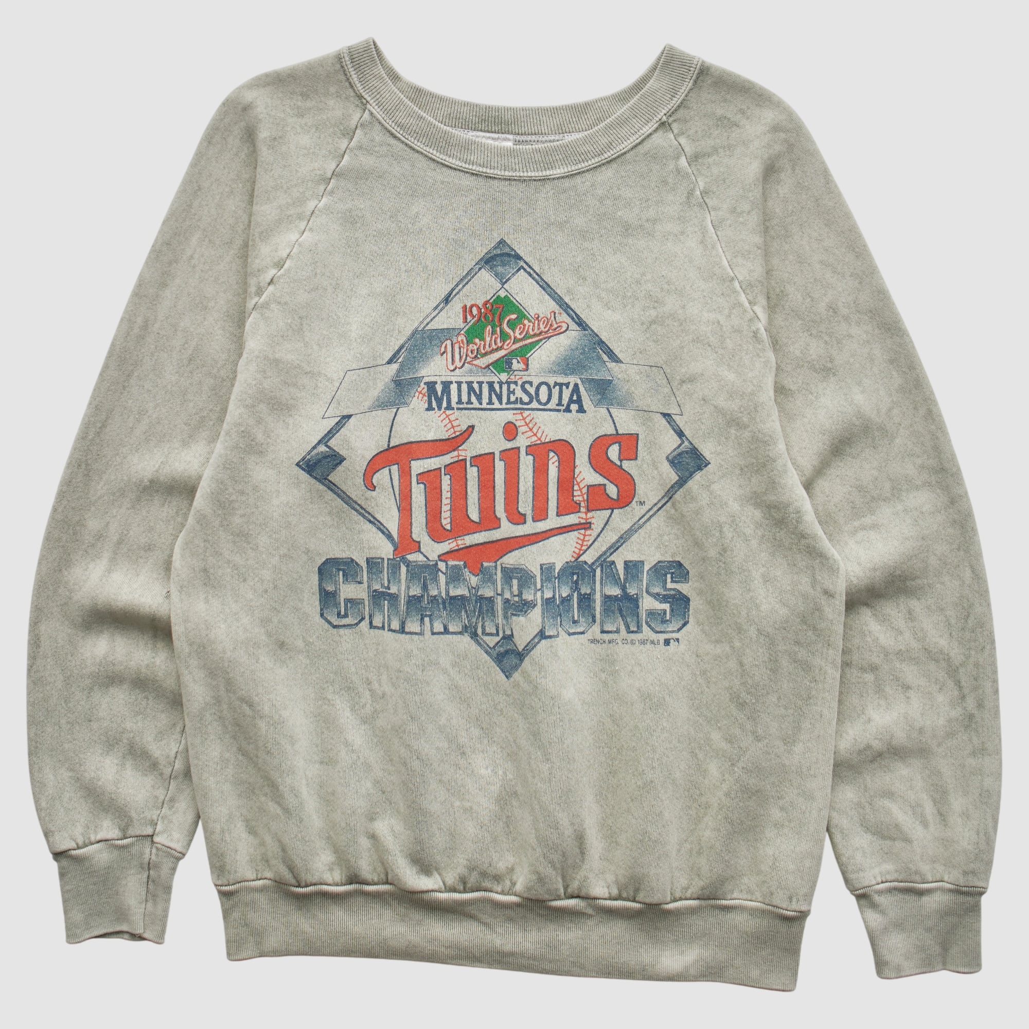 Minnesota Twins Fruit of the Loom 1987 Pullover Sweatshirt - Gray - S