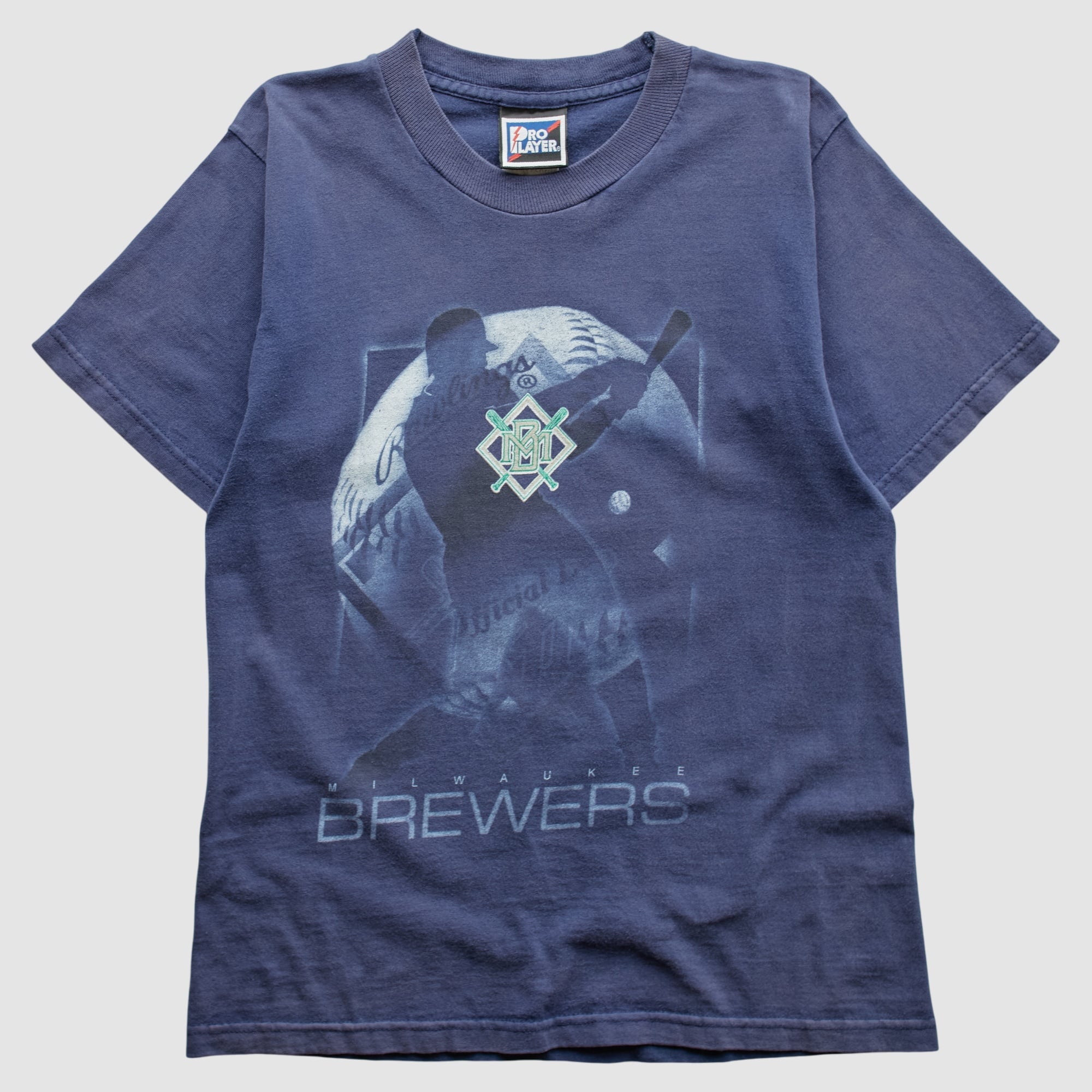 Milwaukee Brewers Pro Player 90s T-Shirt - Navy - XS