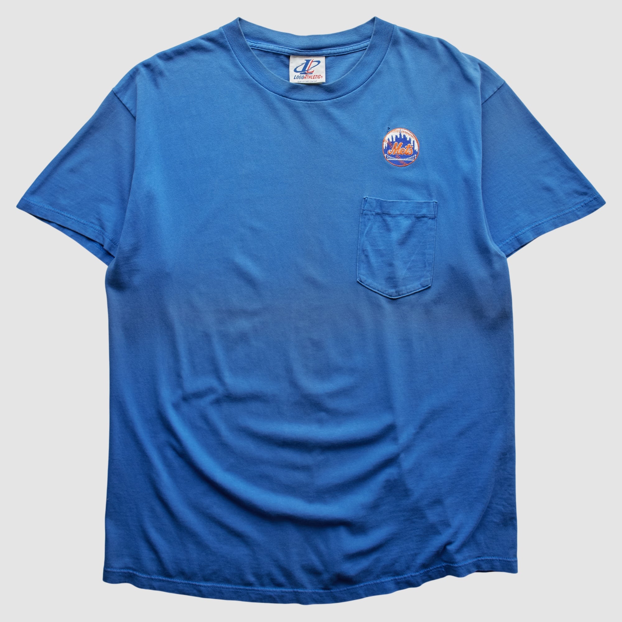 New York Mets Logo Athletic 90s T-Shirt - Blue - XL