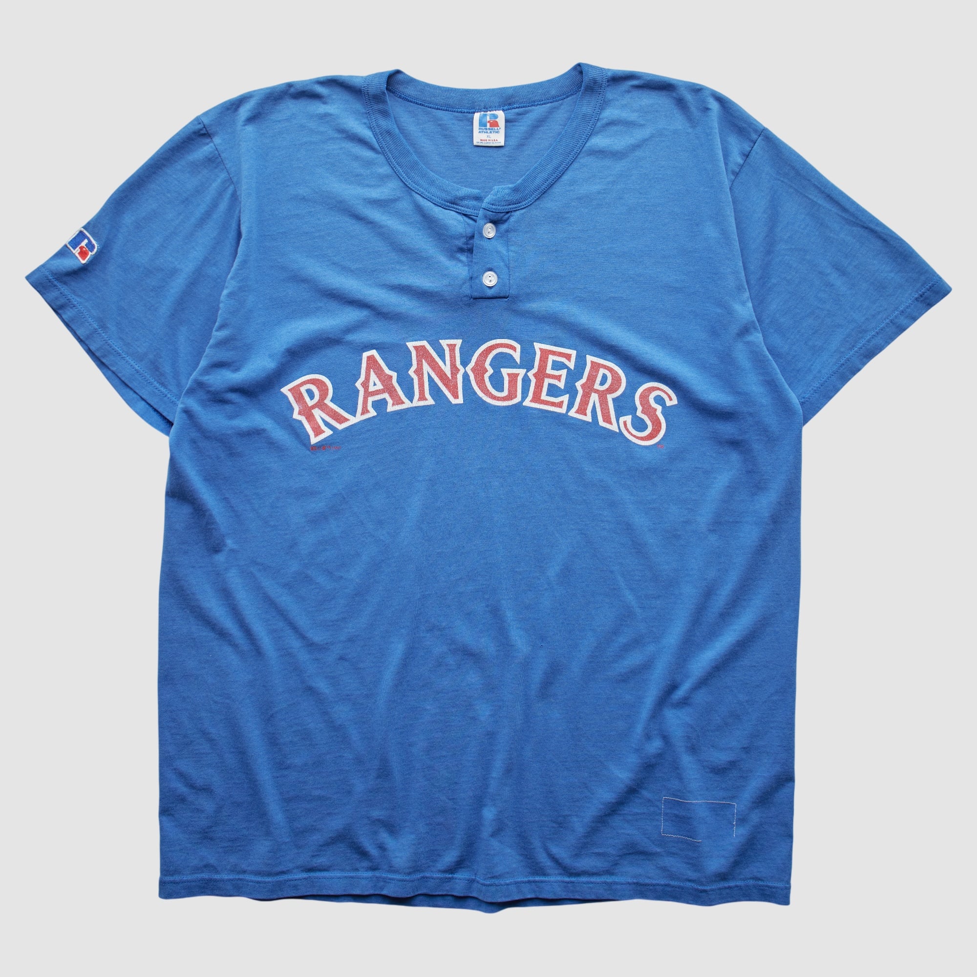 Texas Rangers Russell 90s T-Shirt - Blue - L