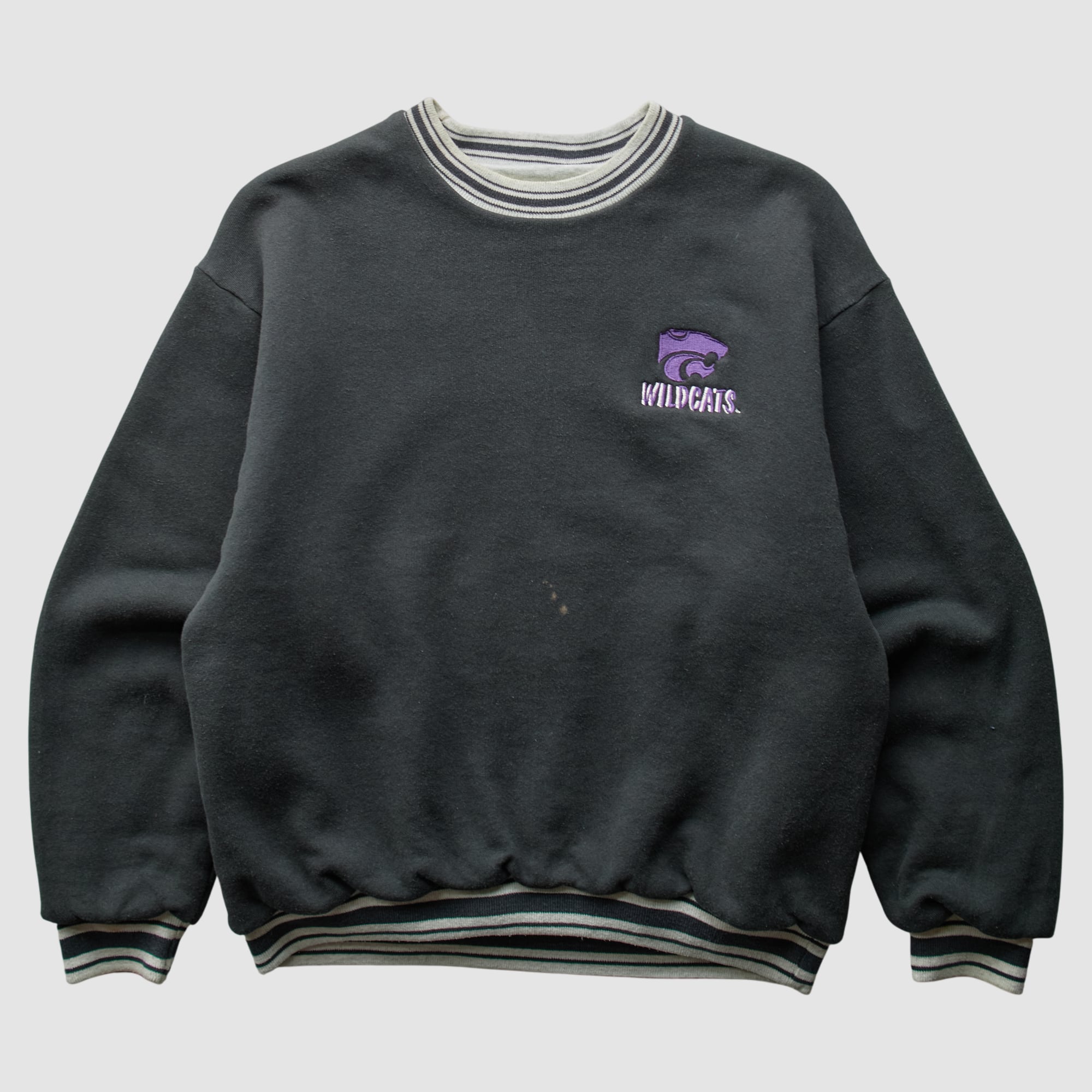 Kansas State Wildcats 90s Pullover Sweatshirt - Black - XS