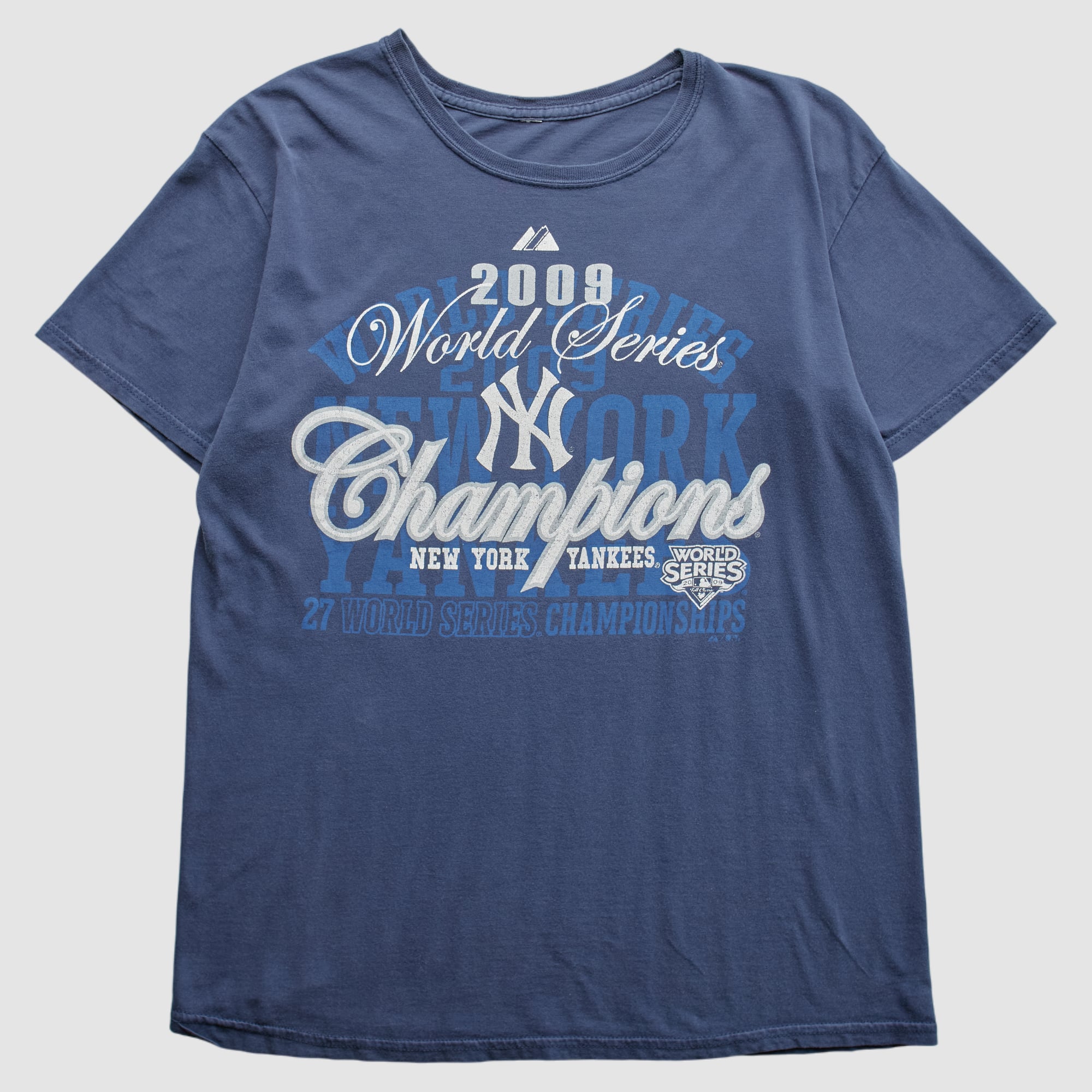 New York Yankees Majestic 2009 T-Shirt - Blue - S