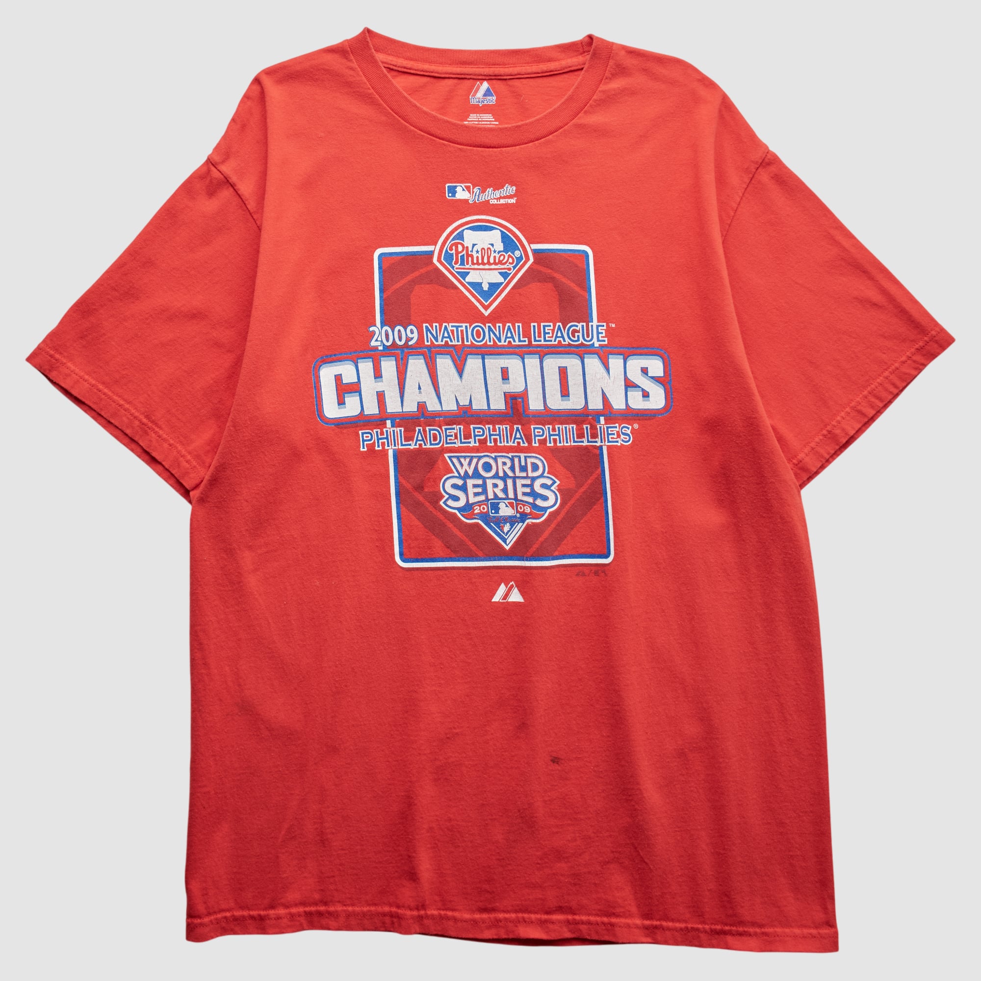 Philadelphia Phillies Majestic 2009 T-Shirt - Red - M