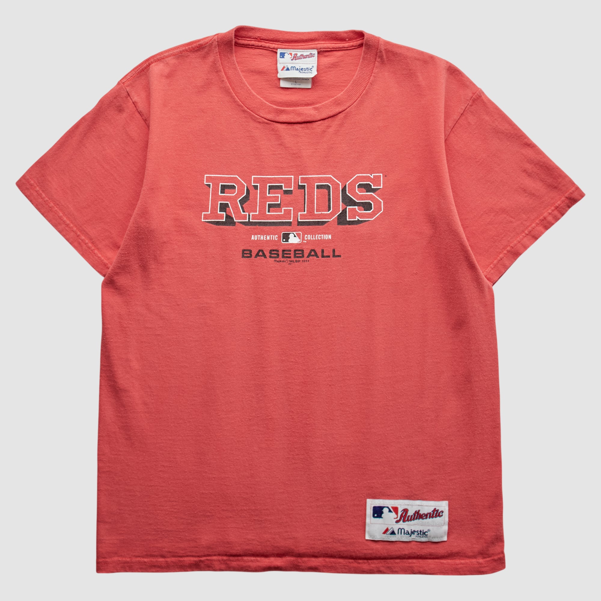 Cincinnati Reds Majestic 2002 T-Shirt - Red - XS