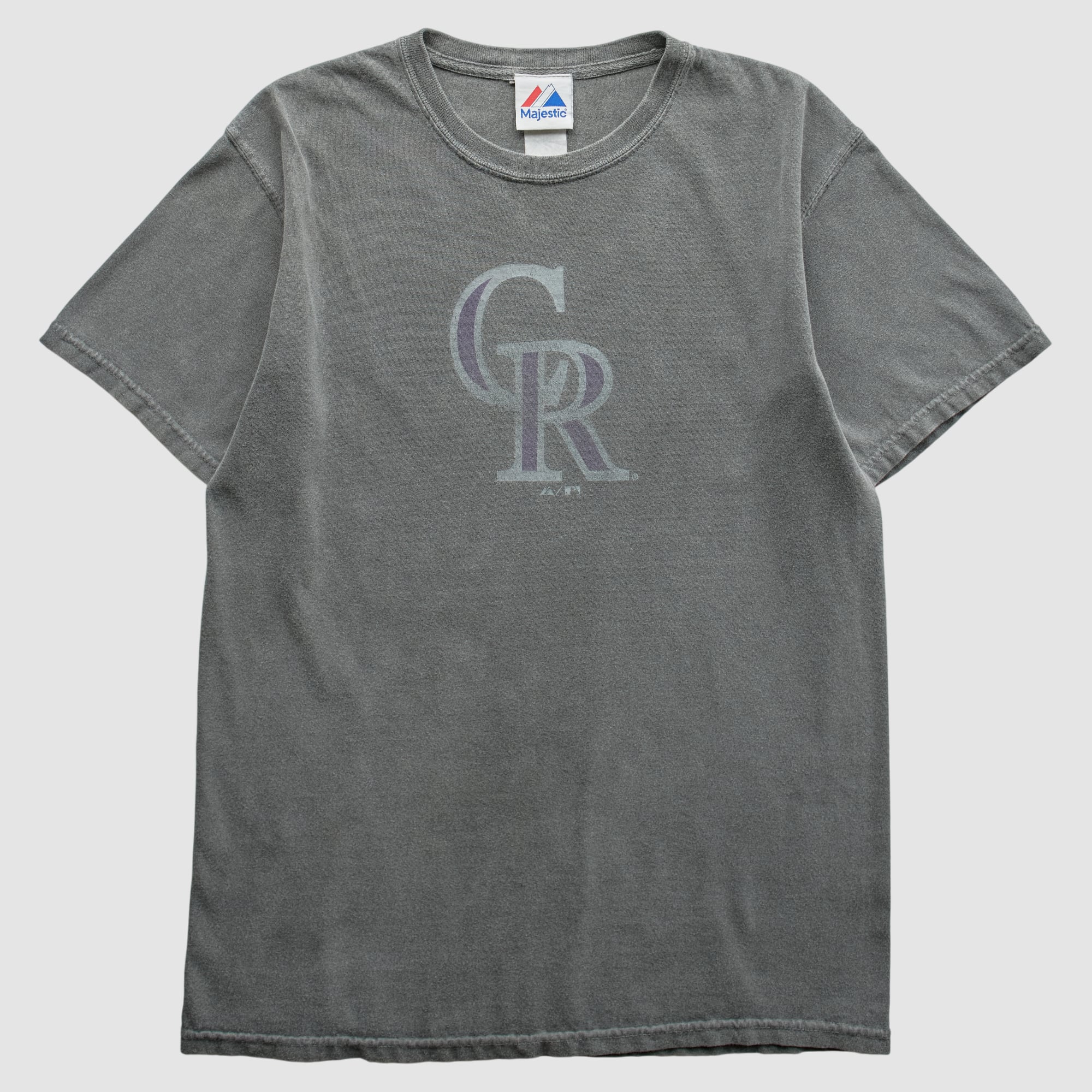 Colorado Rockies Majestic 2000s T-Shirt - Gray - S