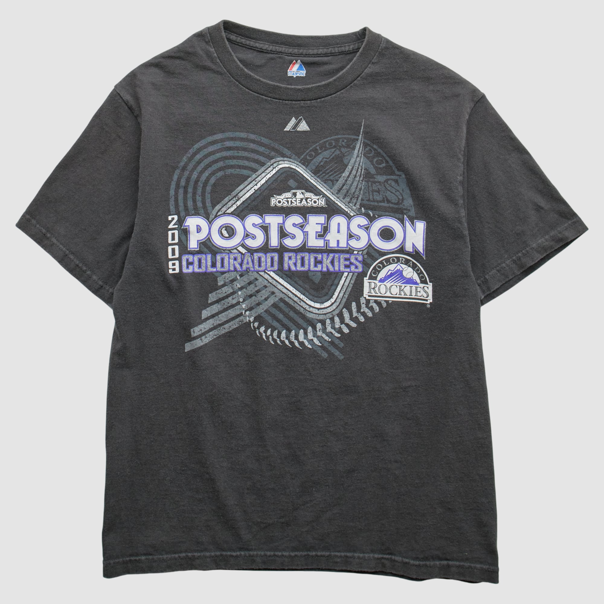 Colorado Rockies Majestic 2009 T-Shirt - Black - XS