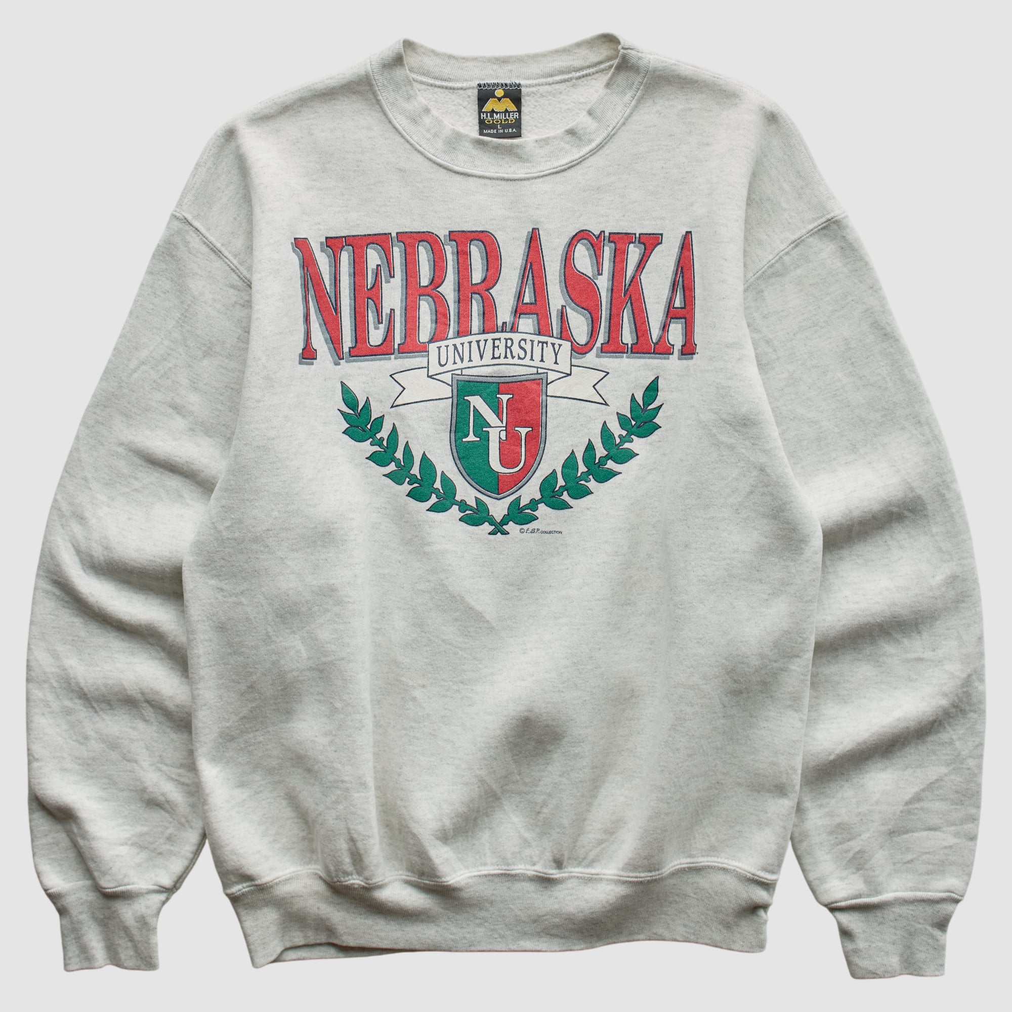 Nebraska Huskers 90s Pullover Sweatshirt - White - XS