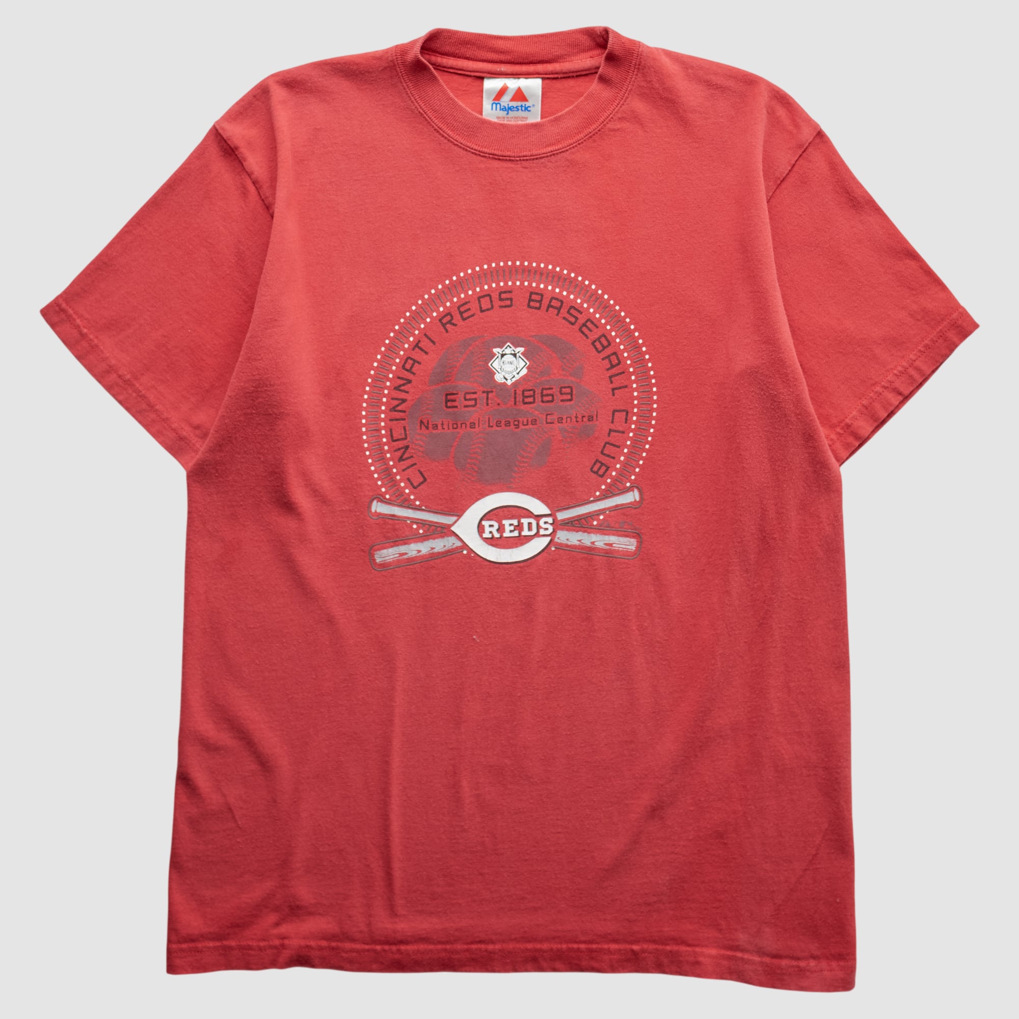 Cincinnati Reds Majestic 2000s T-Shirt - Red - XS