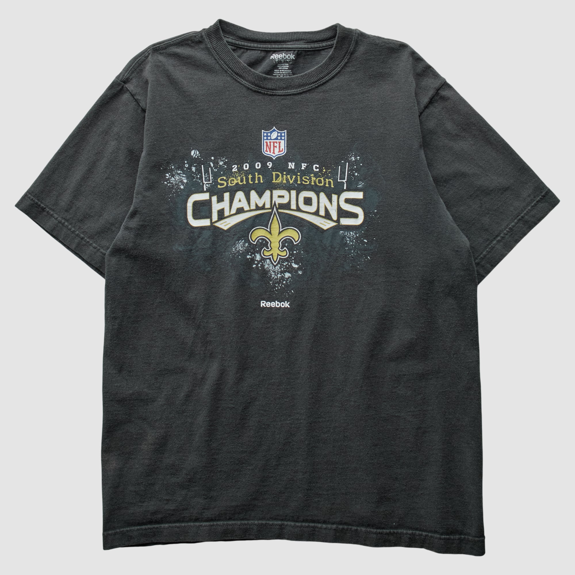 New Orleans Saints Reebok 2009 T-Shirt - Black - XS