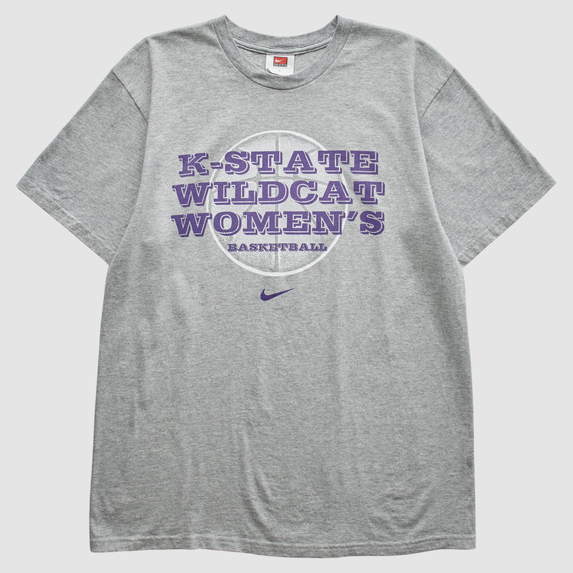 Kansas State Wildcats Nike 2000s T-Shirt - Heather Gray - M
