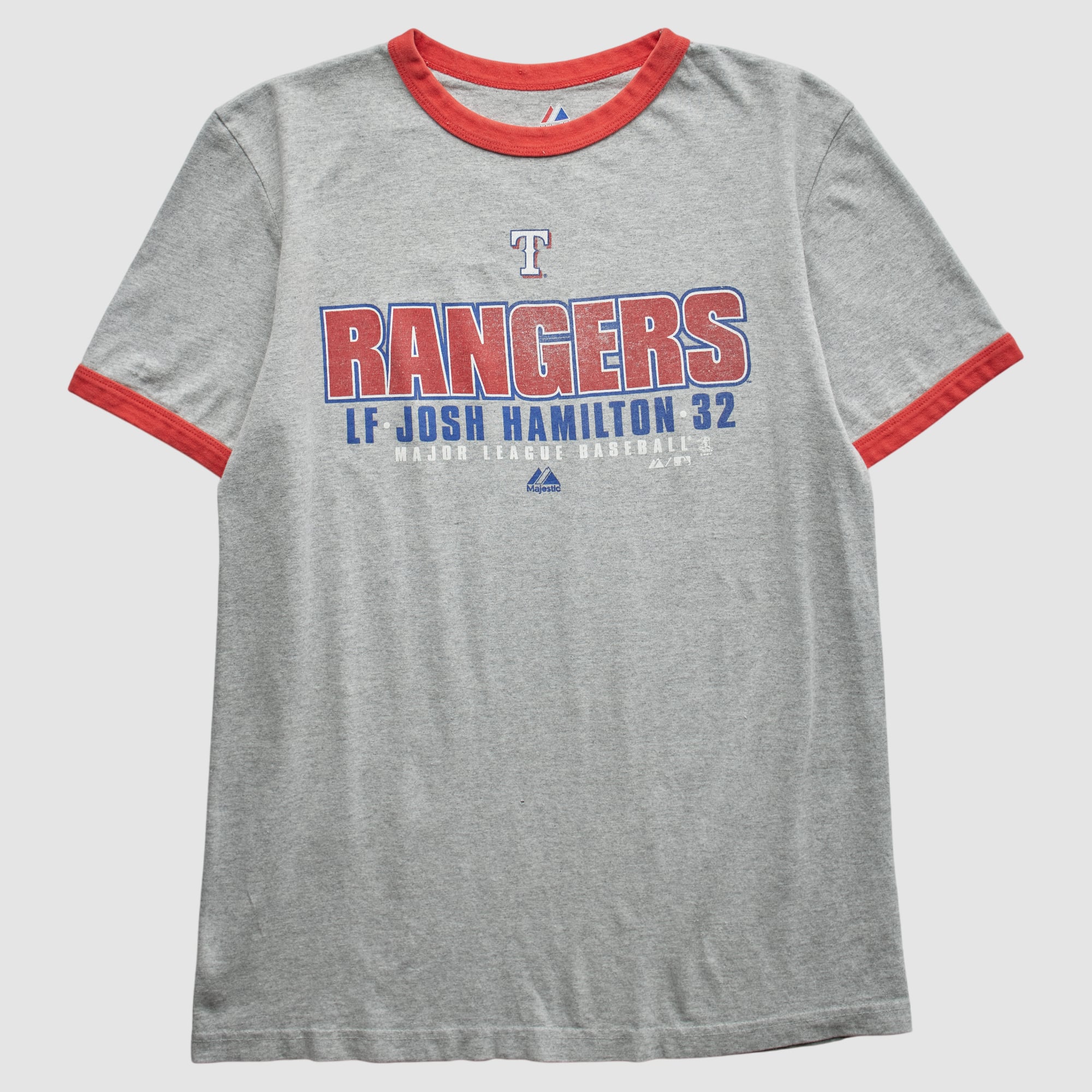 Texas Rangers Majestic 2010 T-Shirt - Heather Gray - M