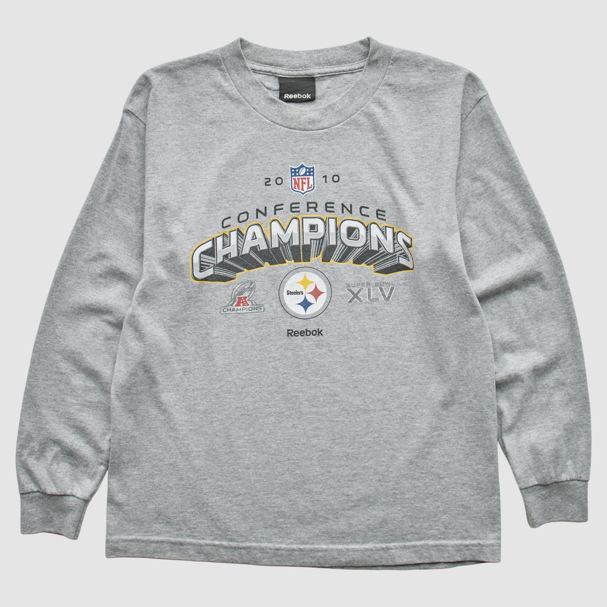 Pittsburgh Steelers Reebok 2010 Sweatshirt - Gray - XXS