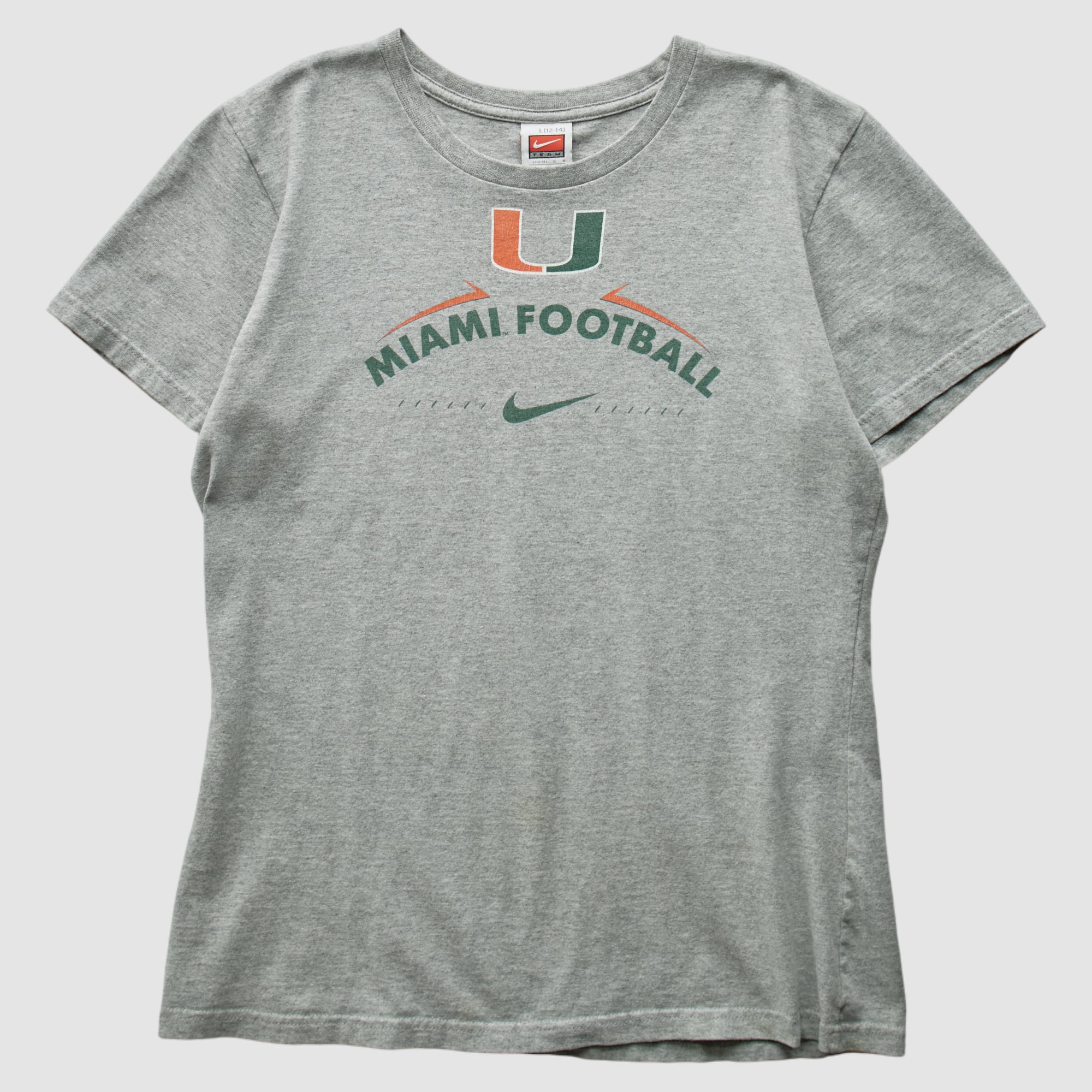 Miami Hurricanes Nike 2000s T-Shirt - Gray - Yth L