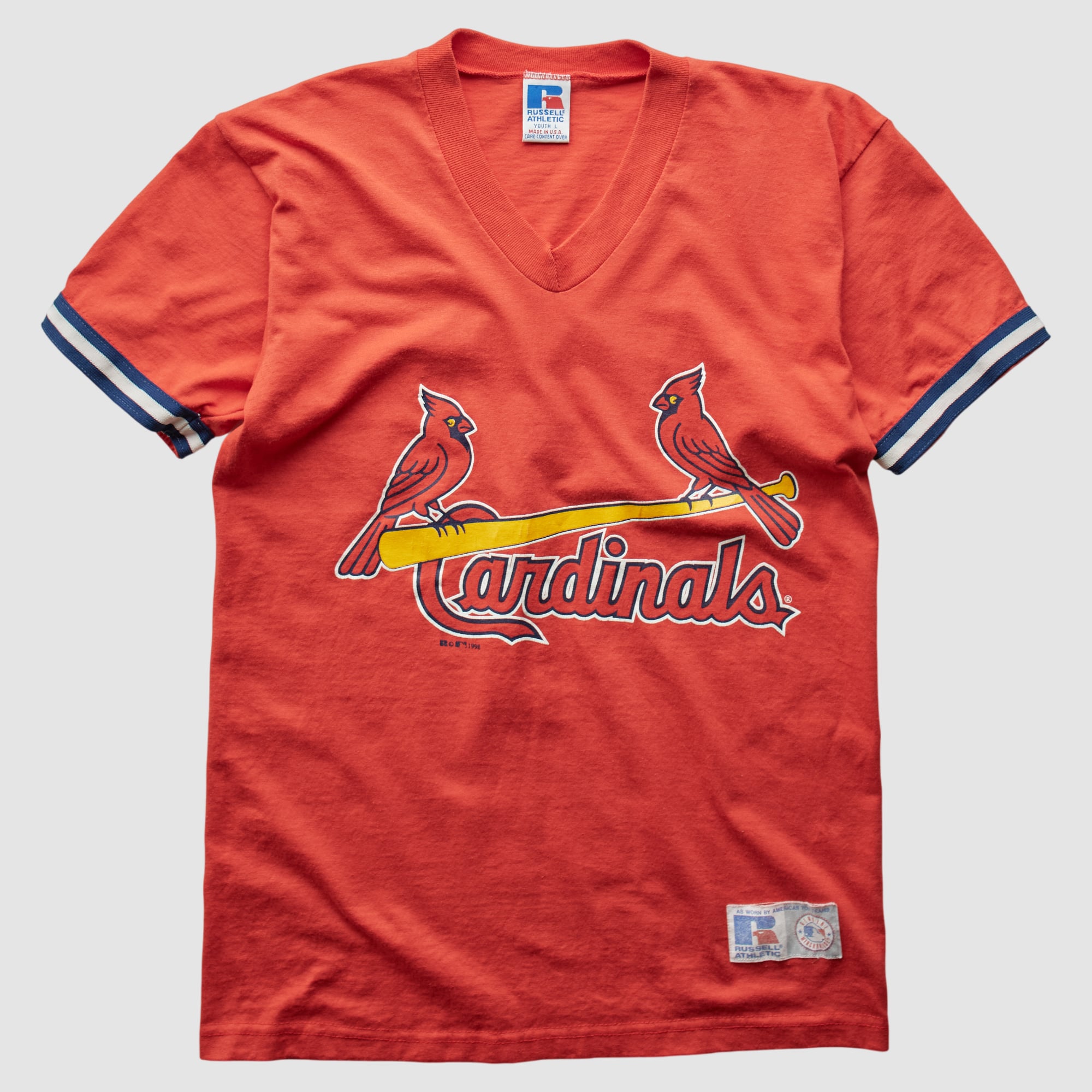 St. Louis Cardinals Russell 1998 T-Shirt - Orange - XXS