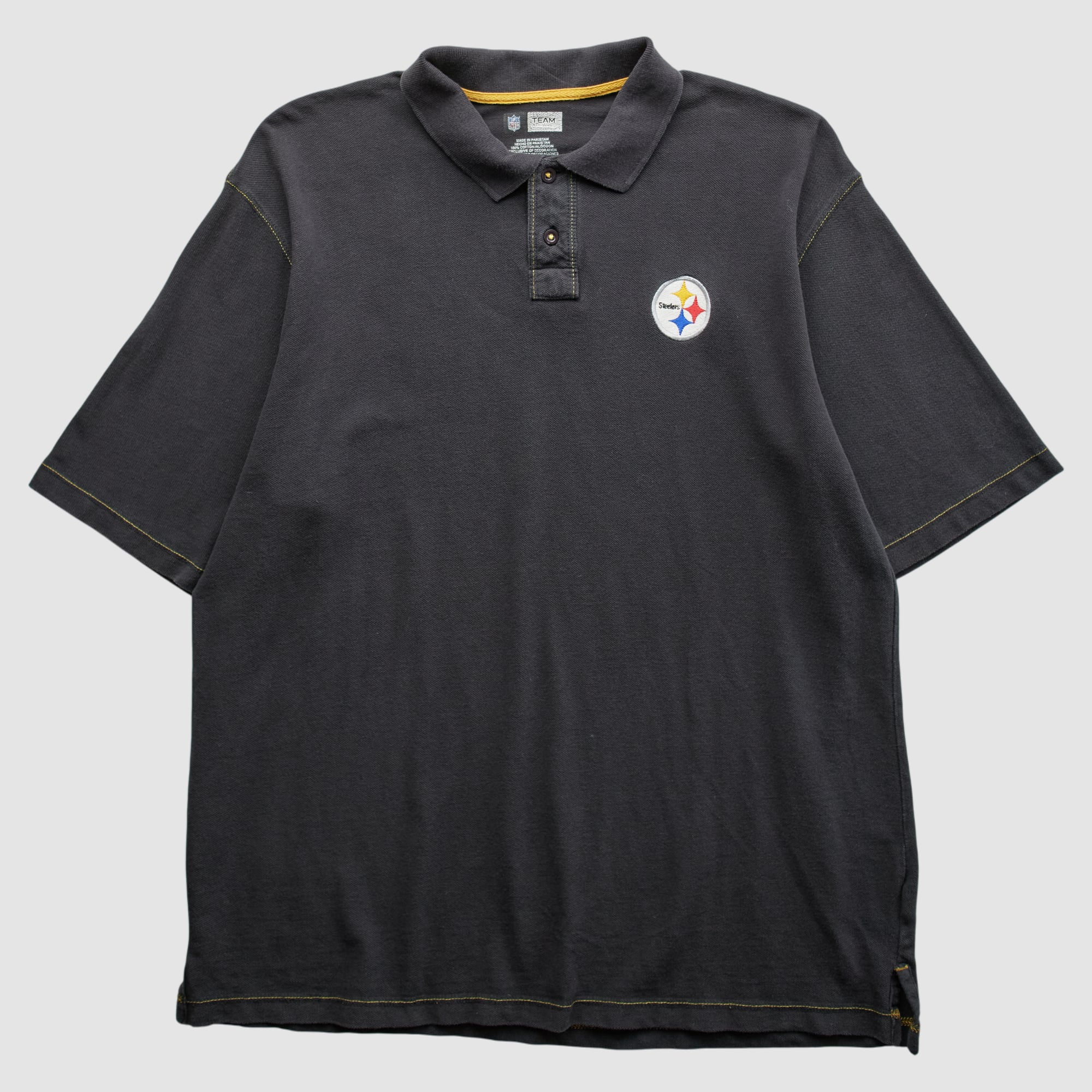 Pittsburgh Steelers 2010s Polo - Black - L