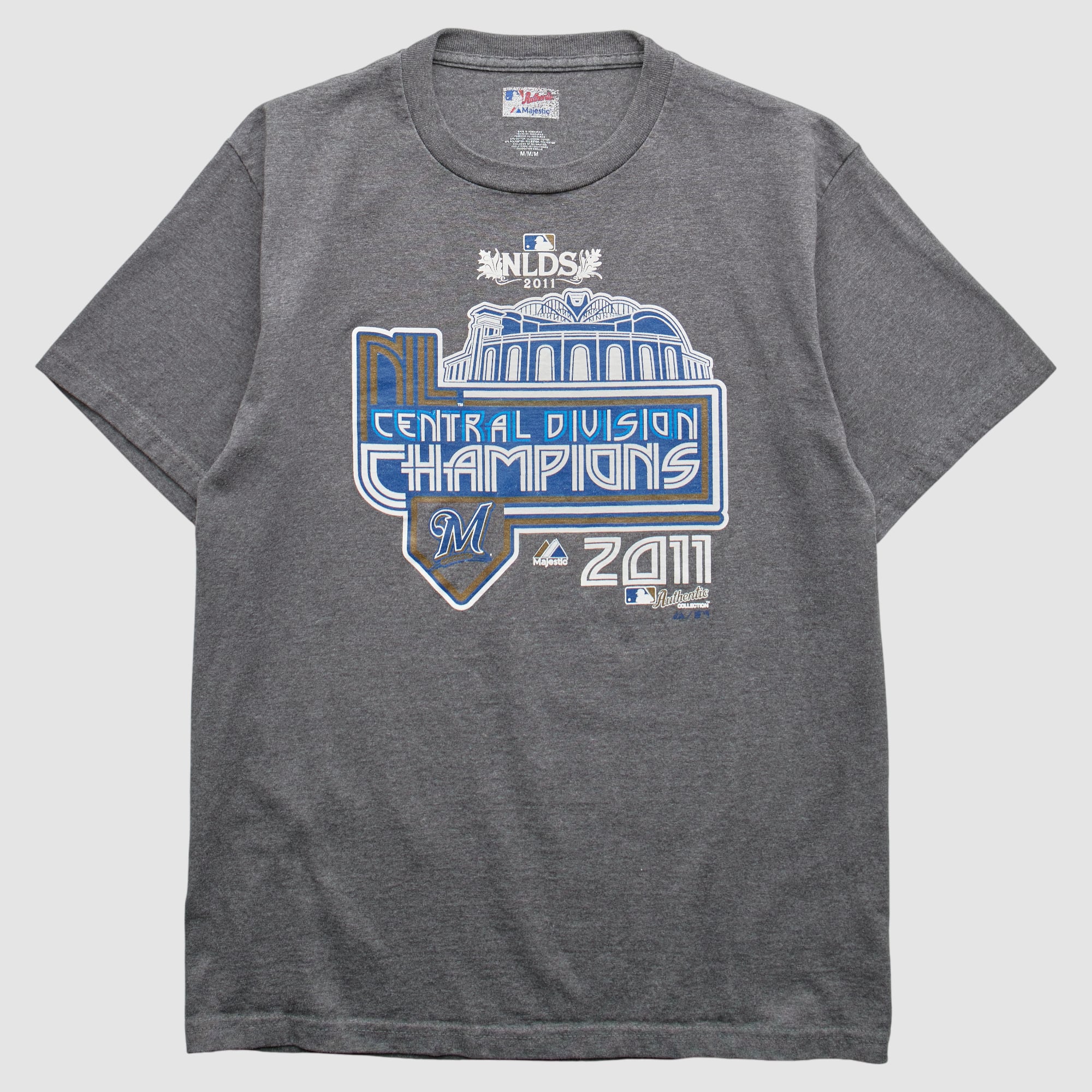 Milwaukee Brewers Majestic 2011 T-Shirt - Gray - S