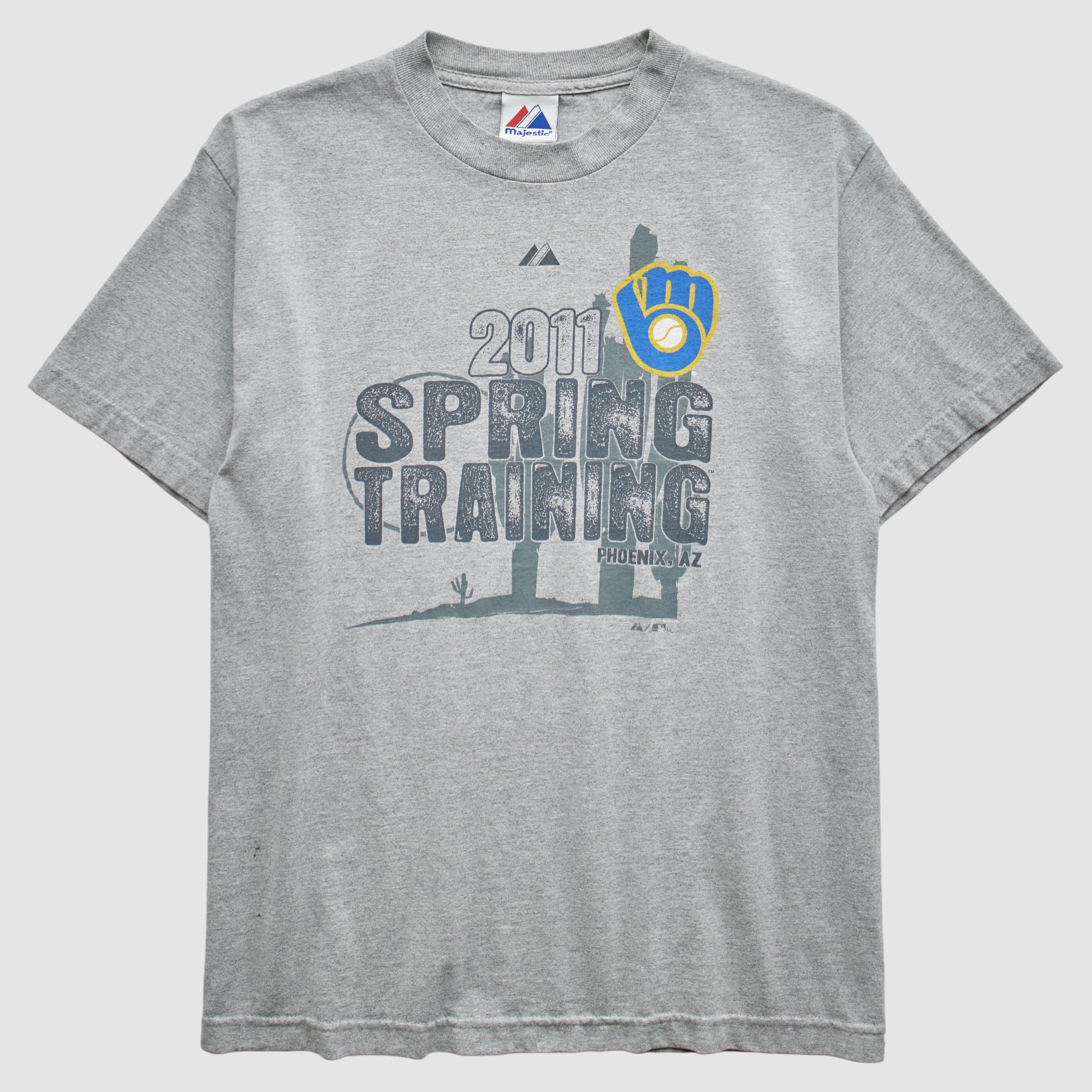 Milwaukee Brewers Majestic 2011 T-Shirt - Gray - S