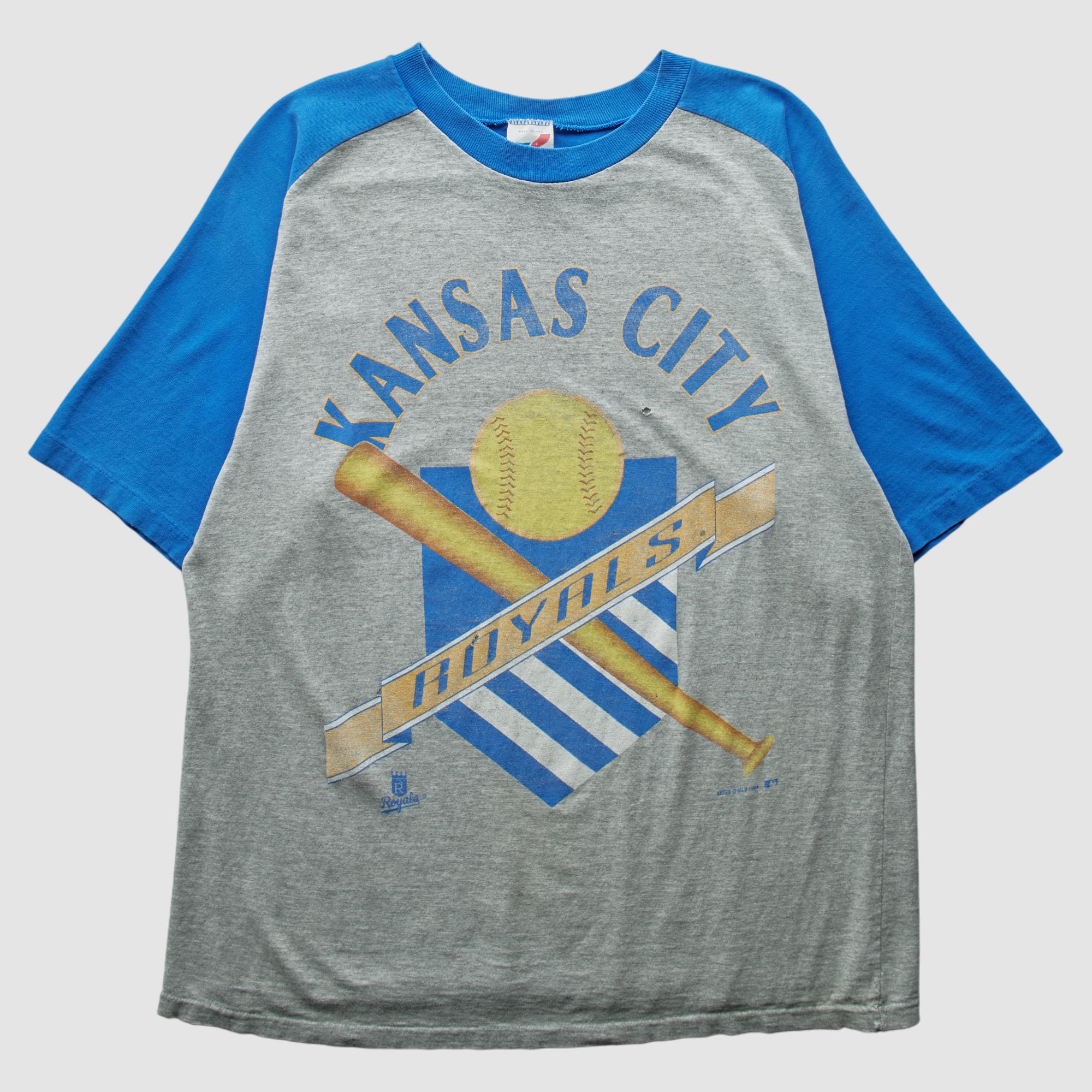 Kansas City Royals Artex Sportswear 1994 T-Shirt - Heather Gray - L
