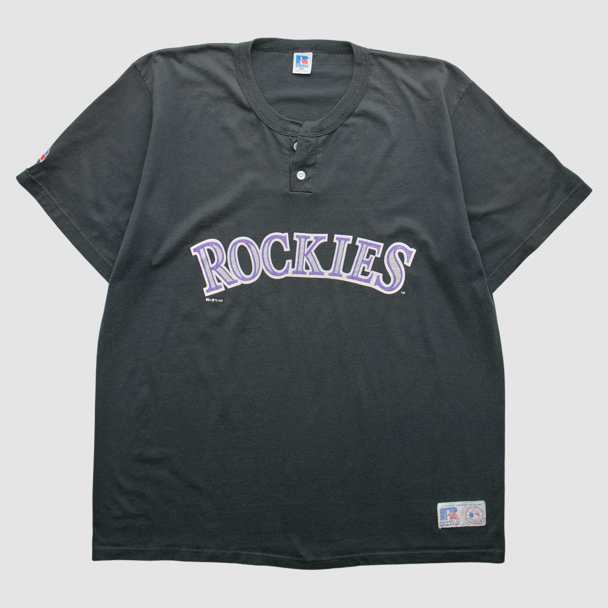 Colorado Rockies Russell 1996 T-Shirt - Black - 2XL