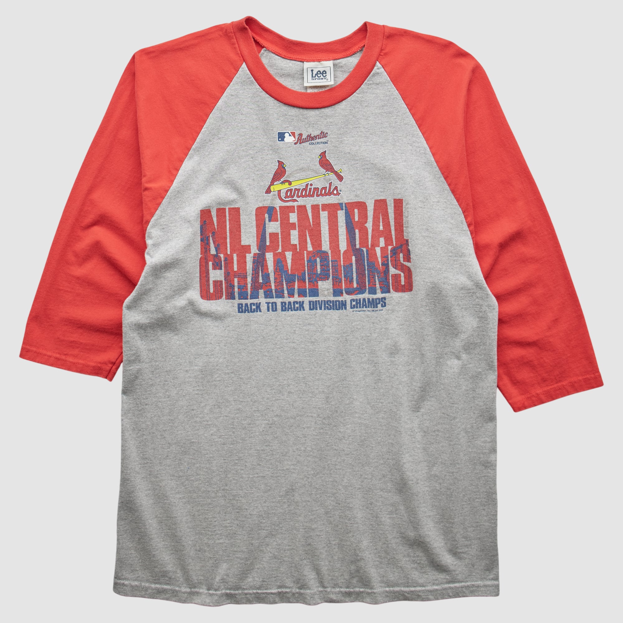 St. Louis Cardinals Lee Apparel 2005 T-Shirt - Heather Gray - M
