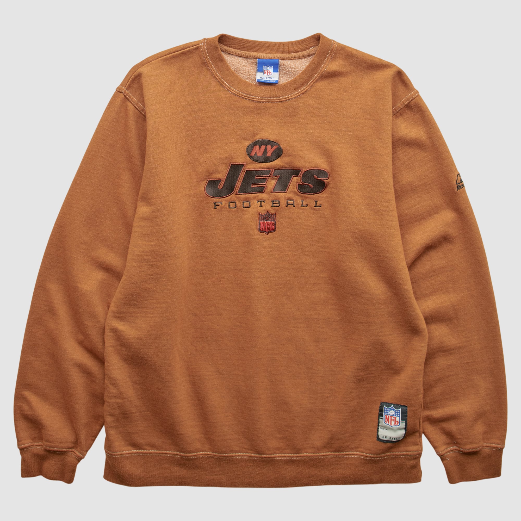New York Jets Reebok 2000s Pullover Sweatshirt - Brown - XS