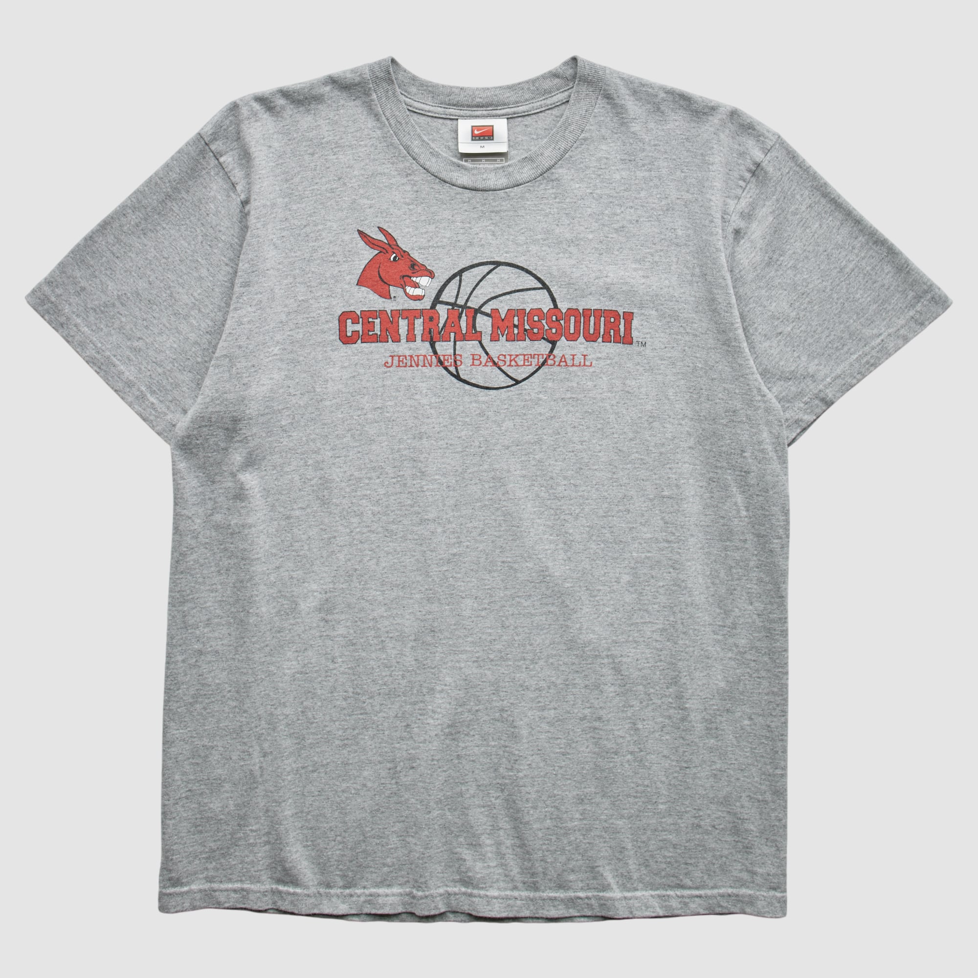 Central Missouri Mules Nike 2000s T-Shirt - Gray - S