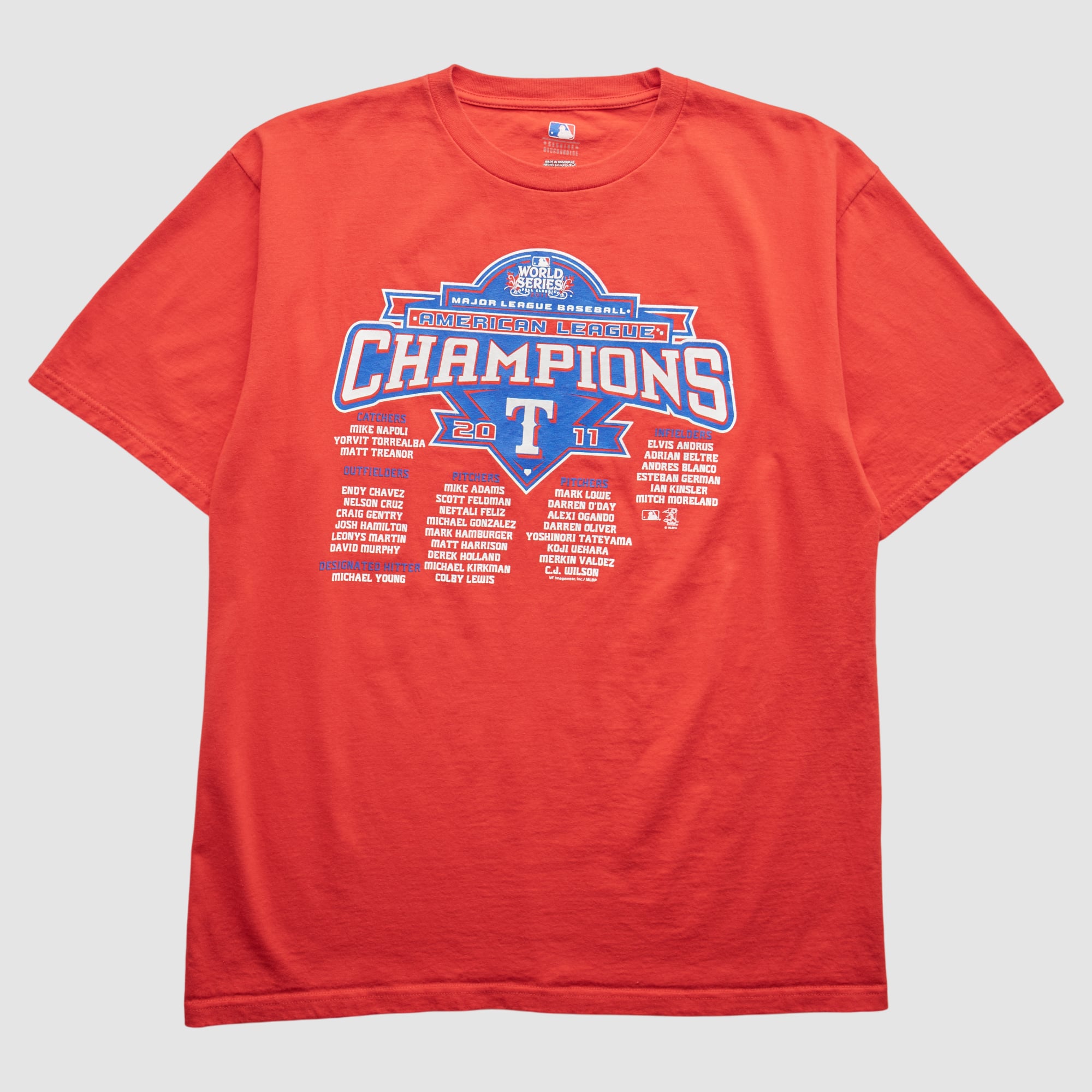 Texas Rangers 2011 T-Shirt - Red - M