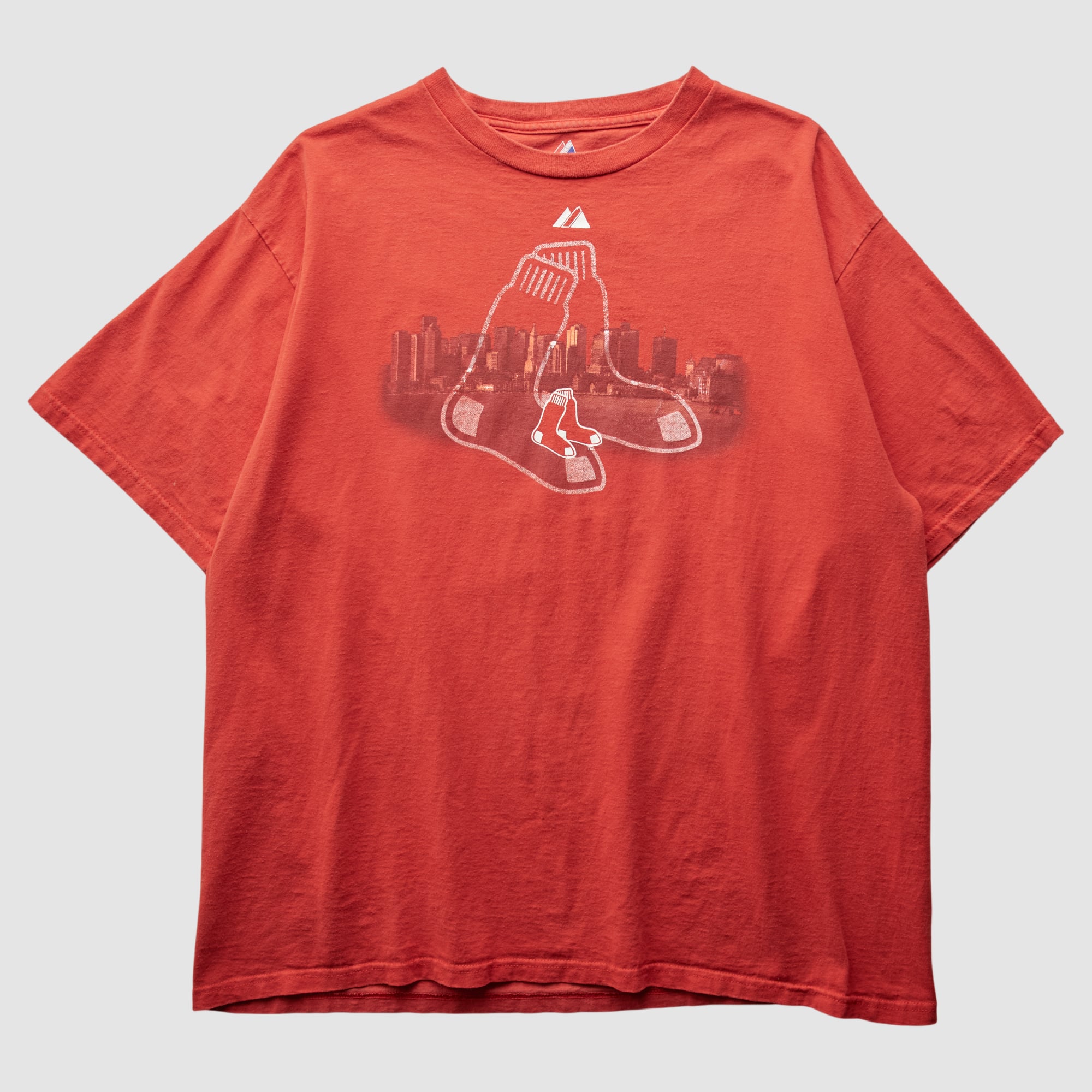 Boston Red Sox Majestic 2000s T-Shirt - Red - XL