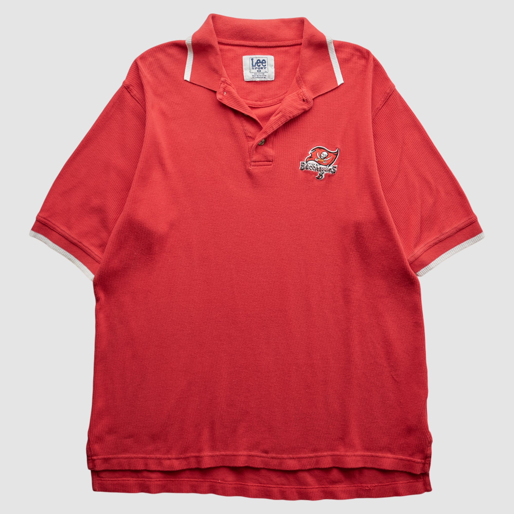Tampa Bay Buccaneers Lee Apparel 90s Polo - Red - L