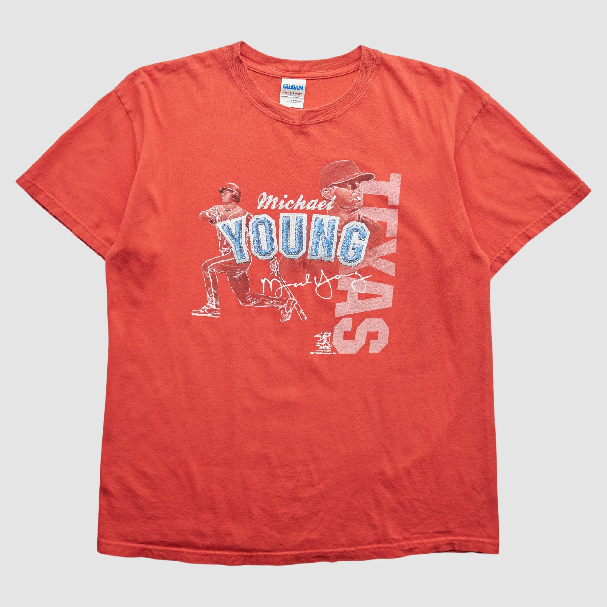 Texas Rangers 2011 T-Shirt - Orange - M