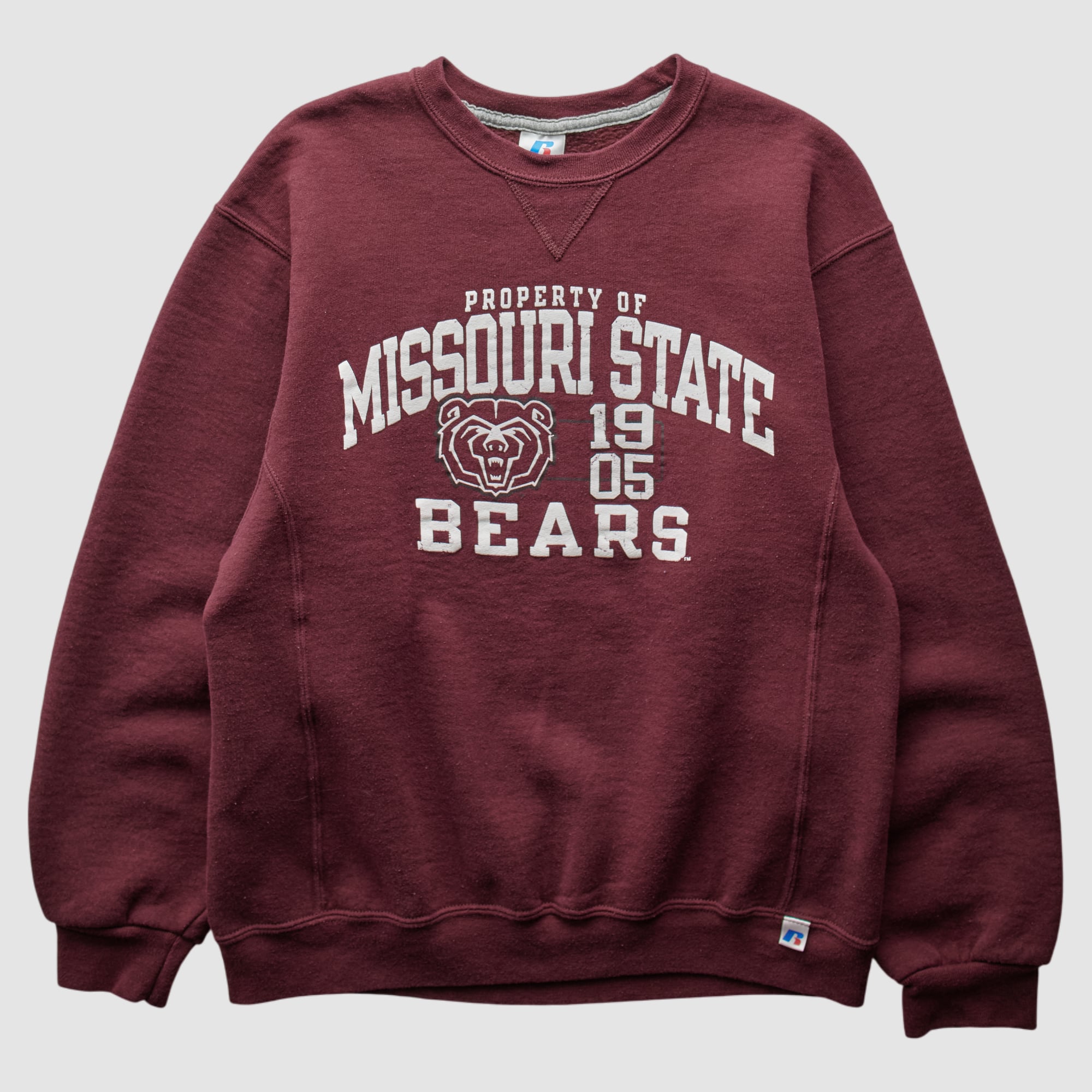 Missouri State University Bears Russell 2010s Sweatshirt - Maroon - XS