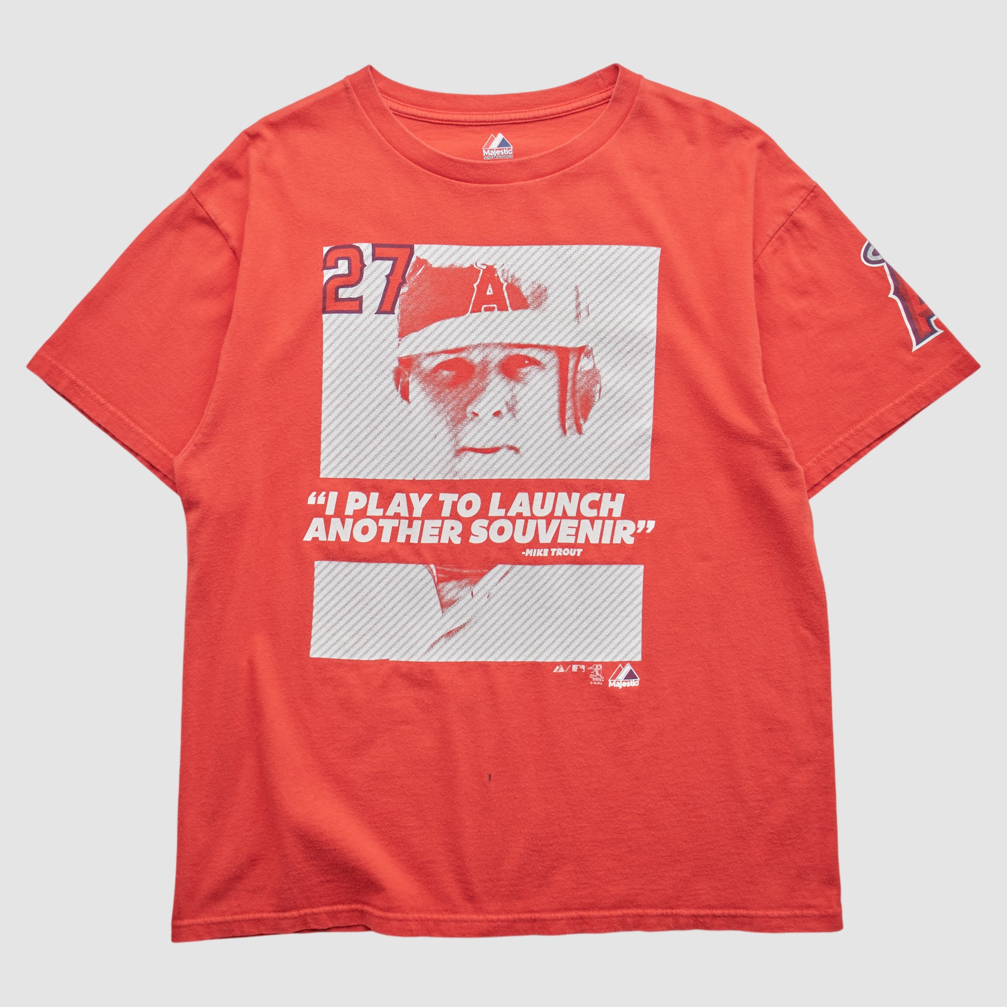 Los Angeles Angels Majestic 2000s T-Shirt - Red - M
