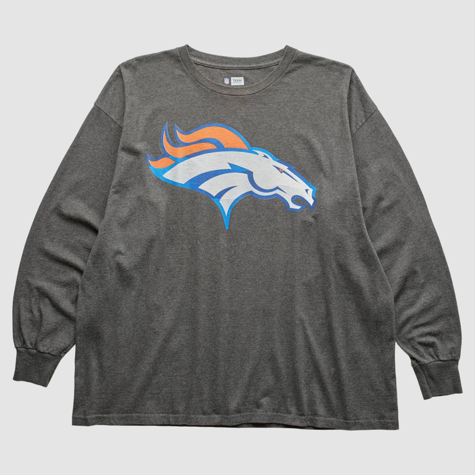 Denver Broncos 2010s Long Sleeve T-Shirt - Dark Heather Gray - 2XL
