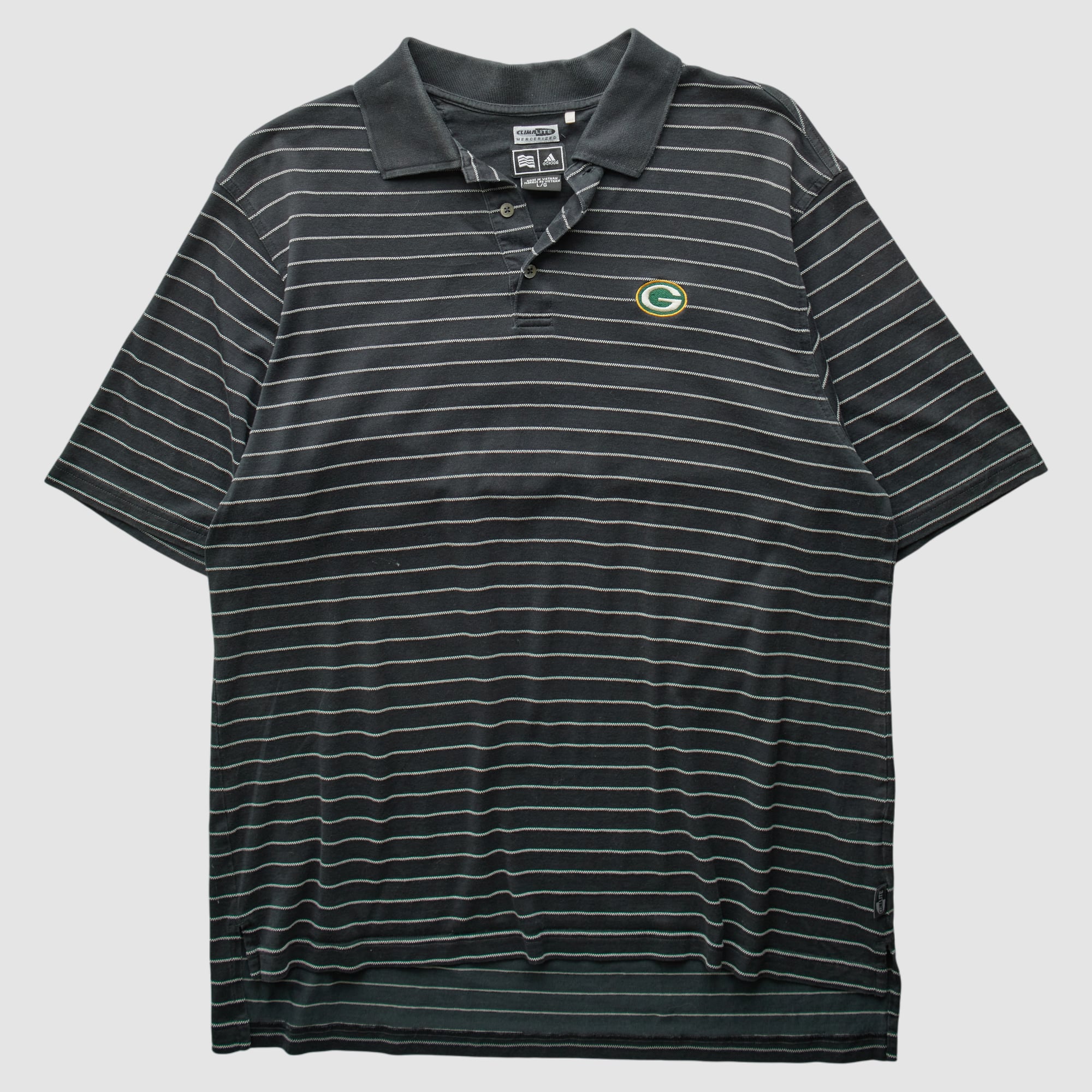 Green Bay Packers Adidas 2010s Polo - Black - S