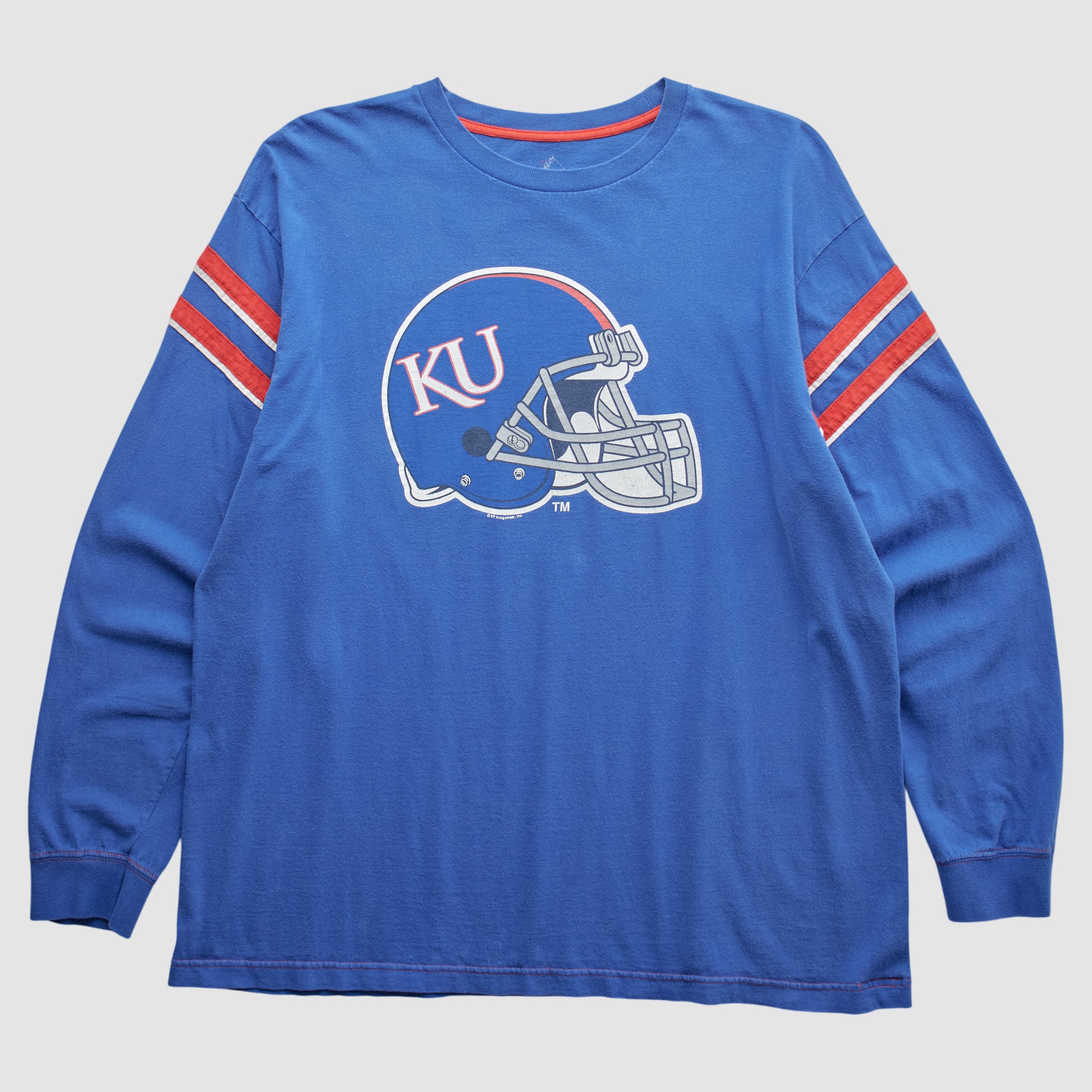 Kansas Jayhawks 2000s Long Sleeve T-Shirt - Blue - XL