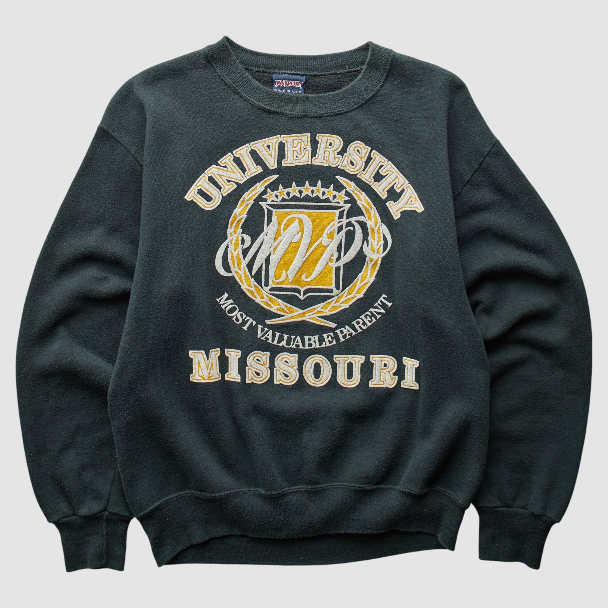 Missouri Tigers Jansport 90s Pullover Sweatshirt - Green - XS