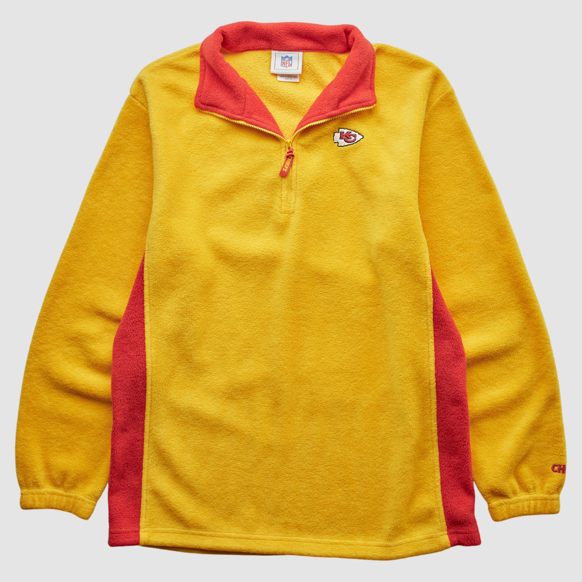 Kansas City Chiefs NFL 2000s 1/4 Zip Sweatshirt - Yellow - S