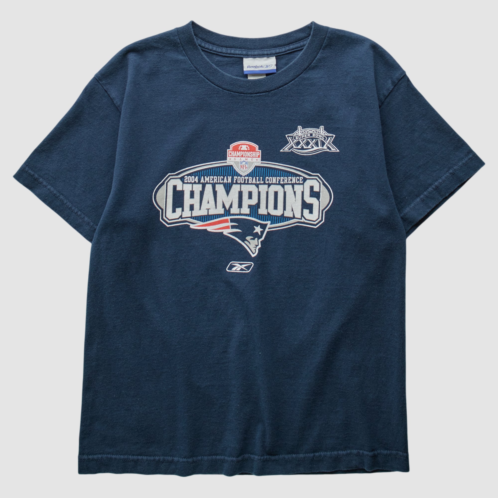 New England Patriots Reebok 2004 T-Shirt - Navy - XS