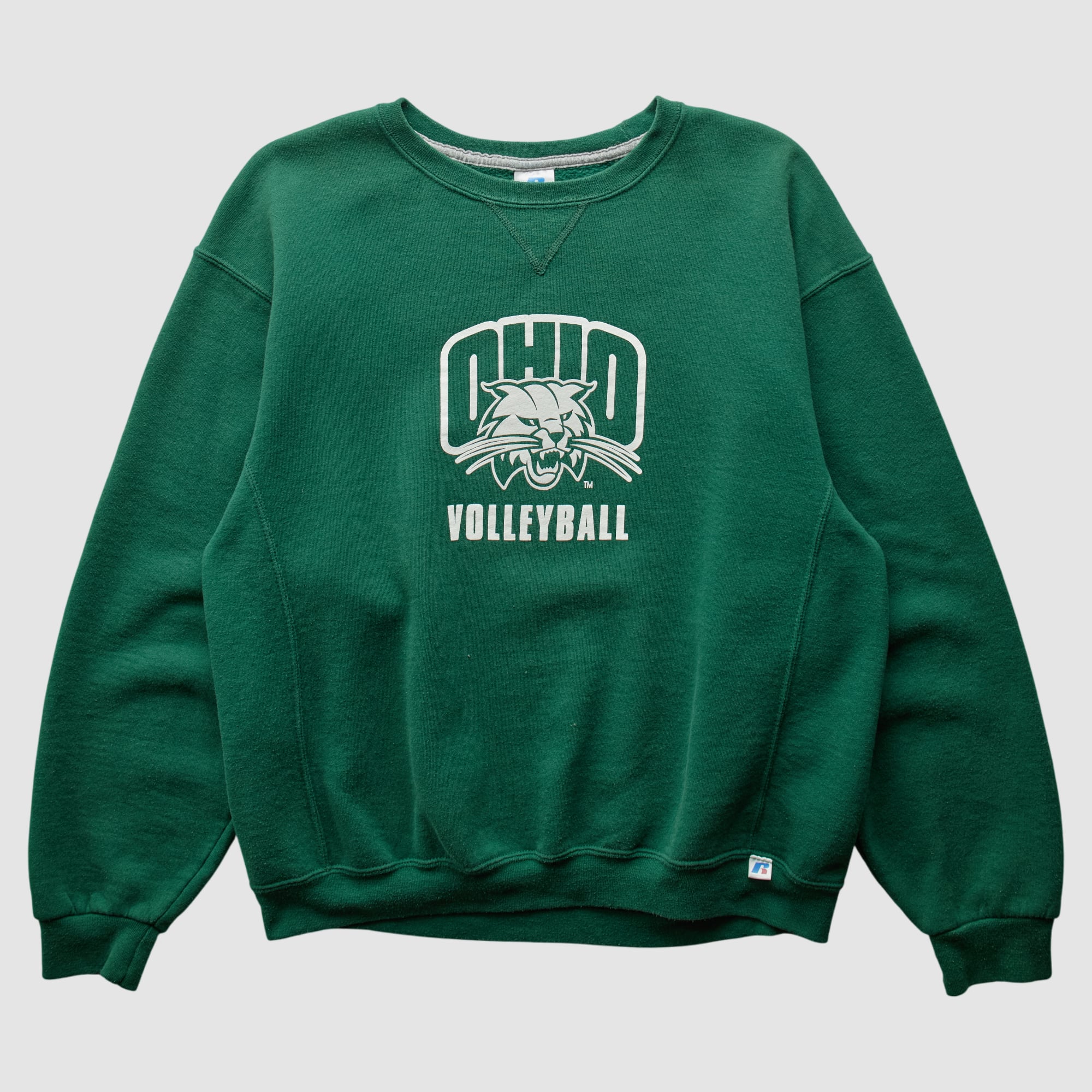 Ohio Bobcats Russell 2000s Pullover Sweatshirt - Green - S